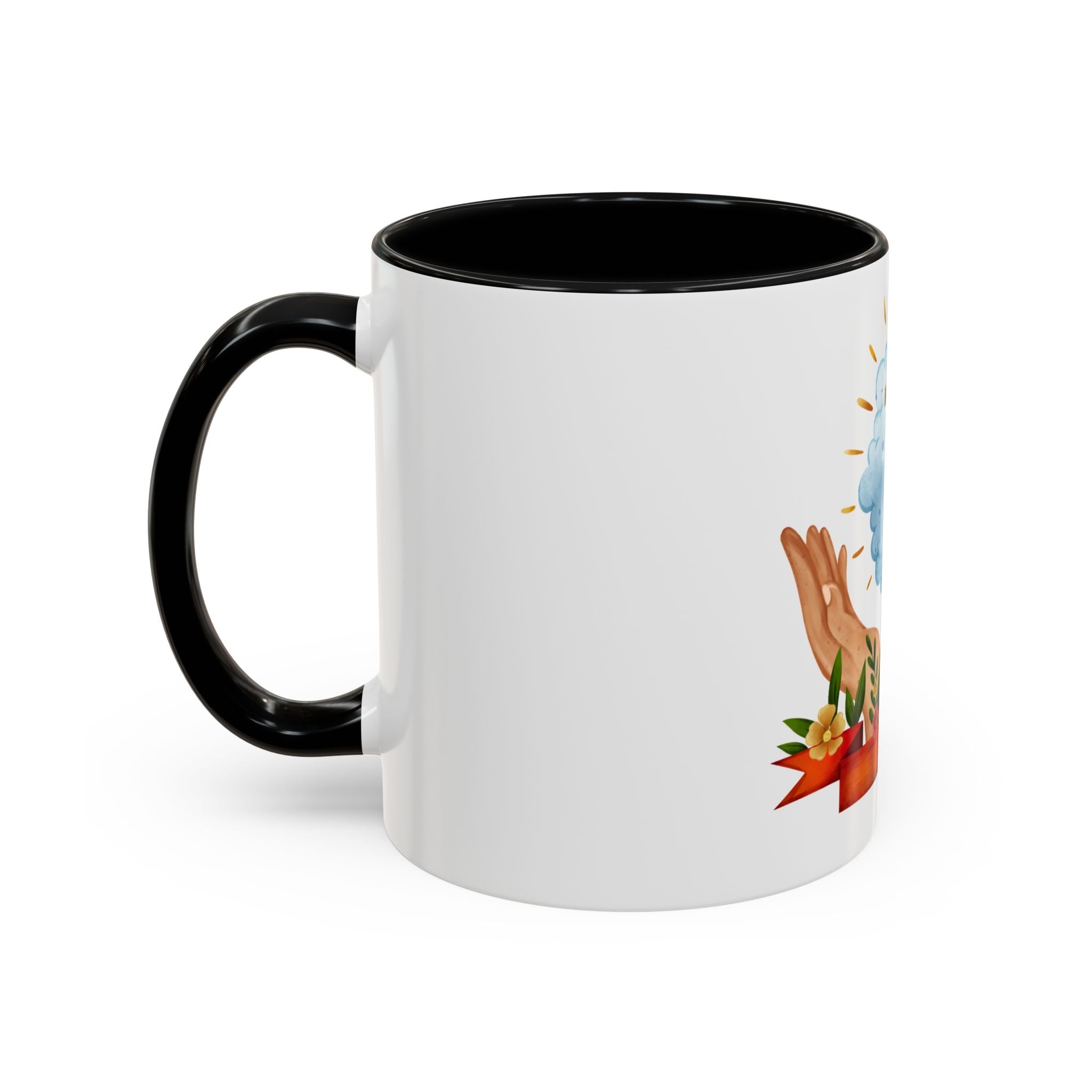 Praying Hands With Cross Mug
