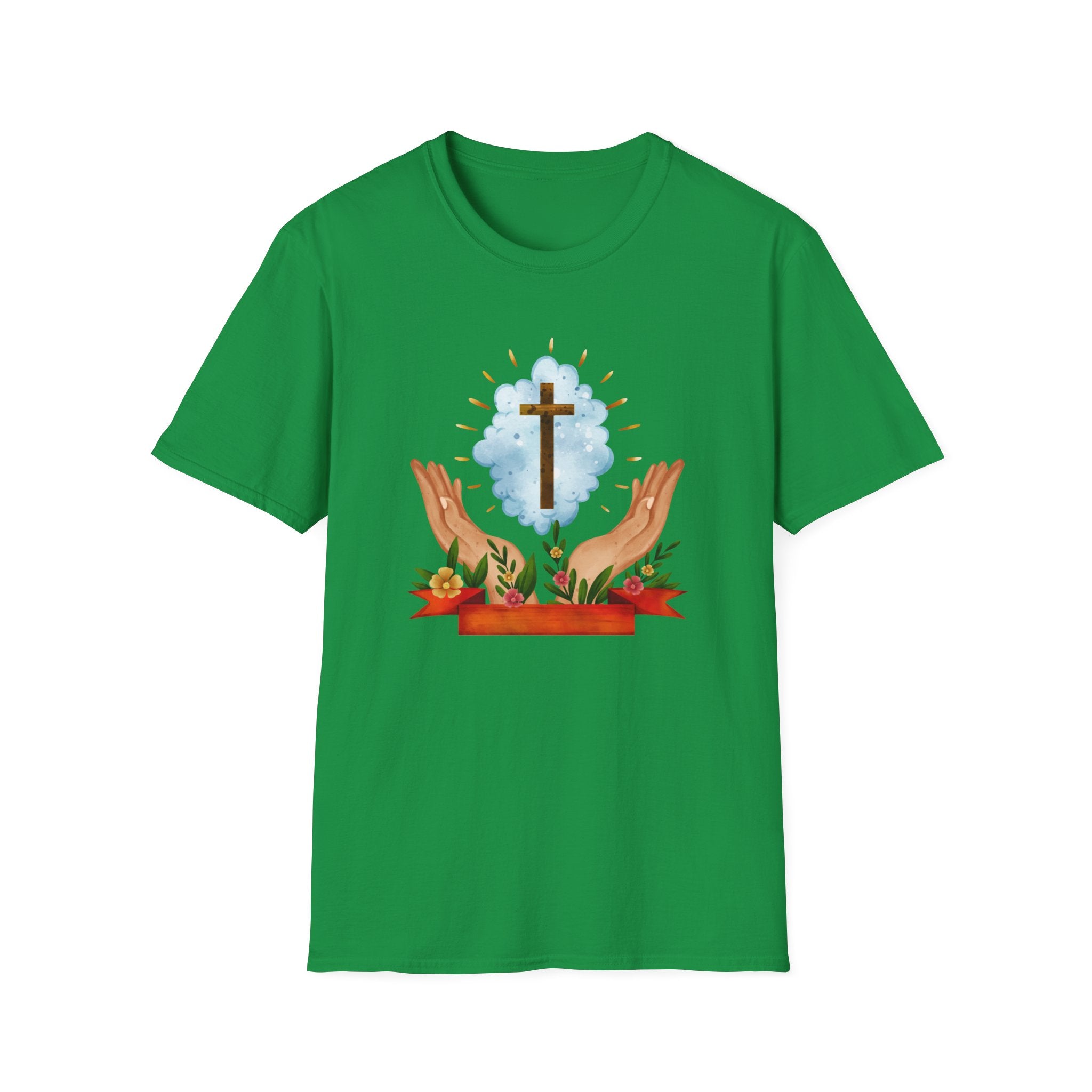 Praying Hands With Cross Unisex T-Shirt