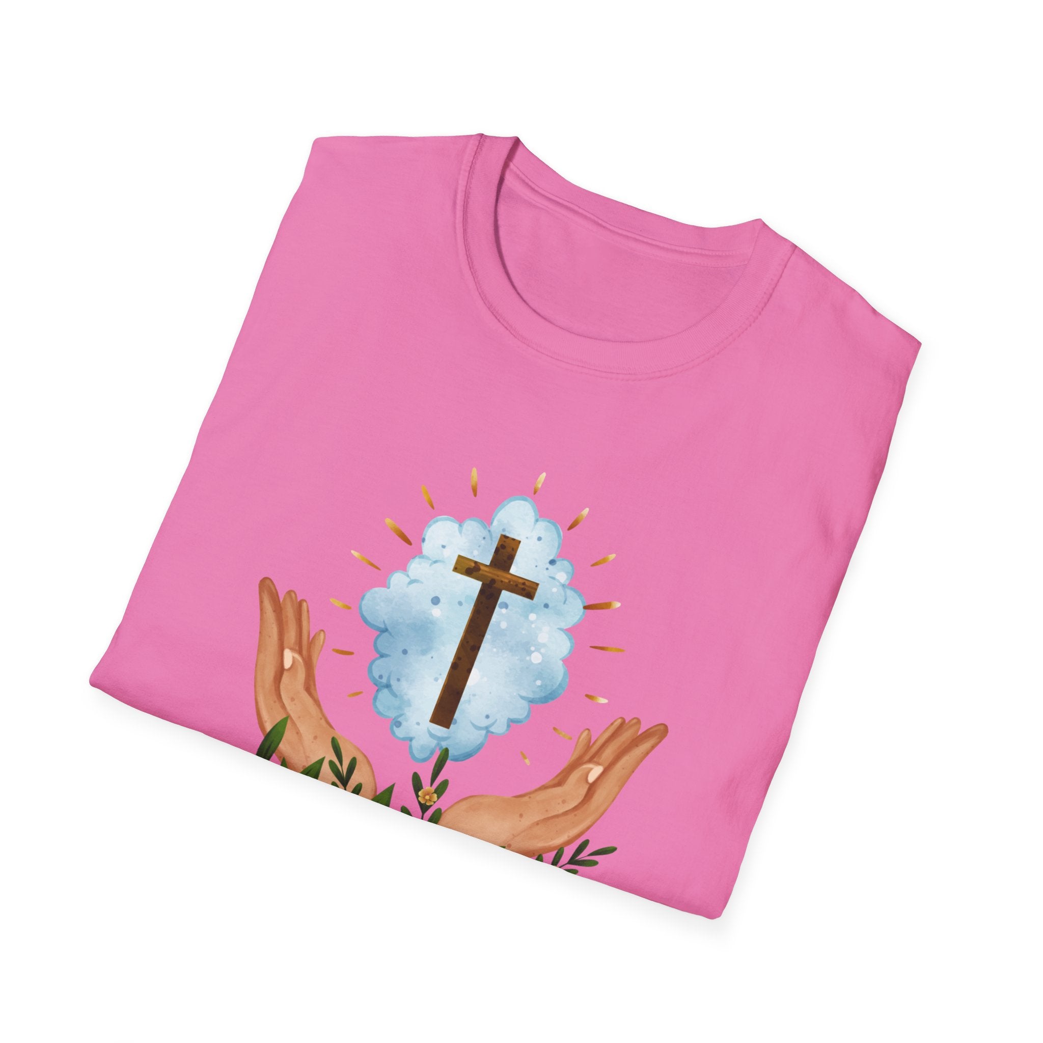 Praying Hands With Cross Unisex T-Shirt