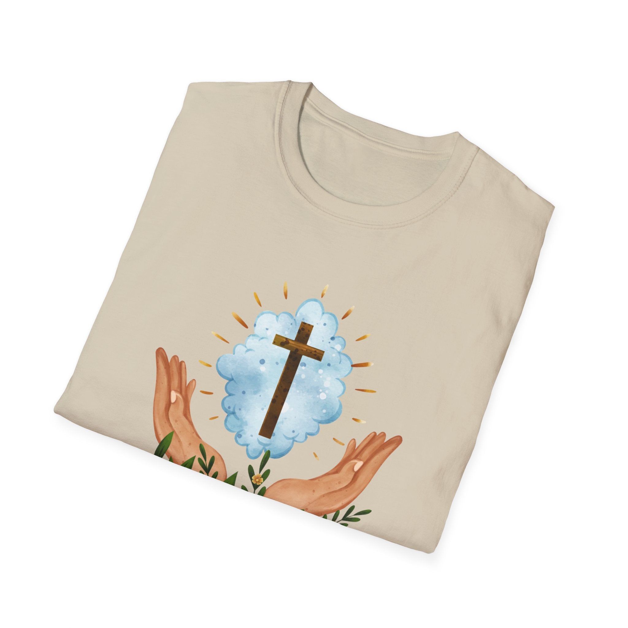 Praying Hands With Cross Unisex T-Shirt