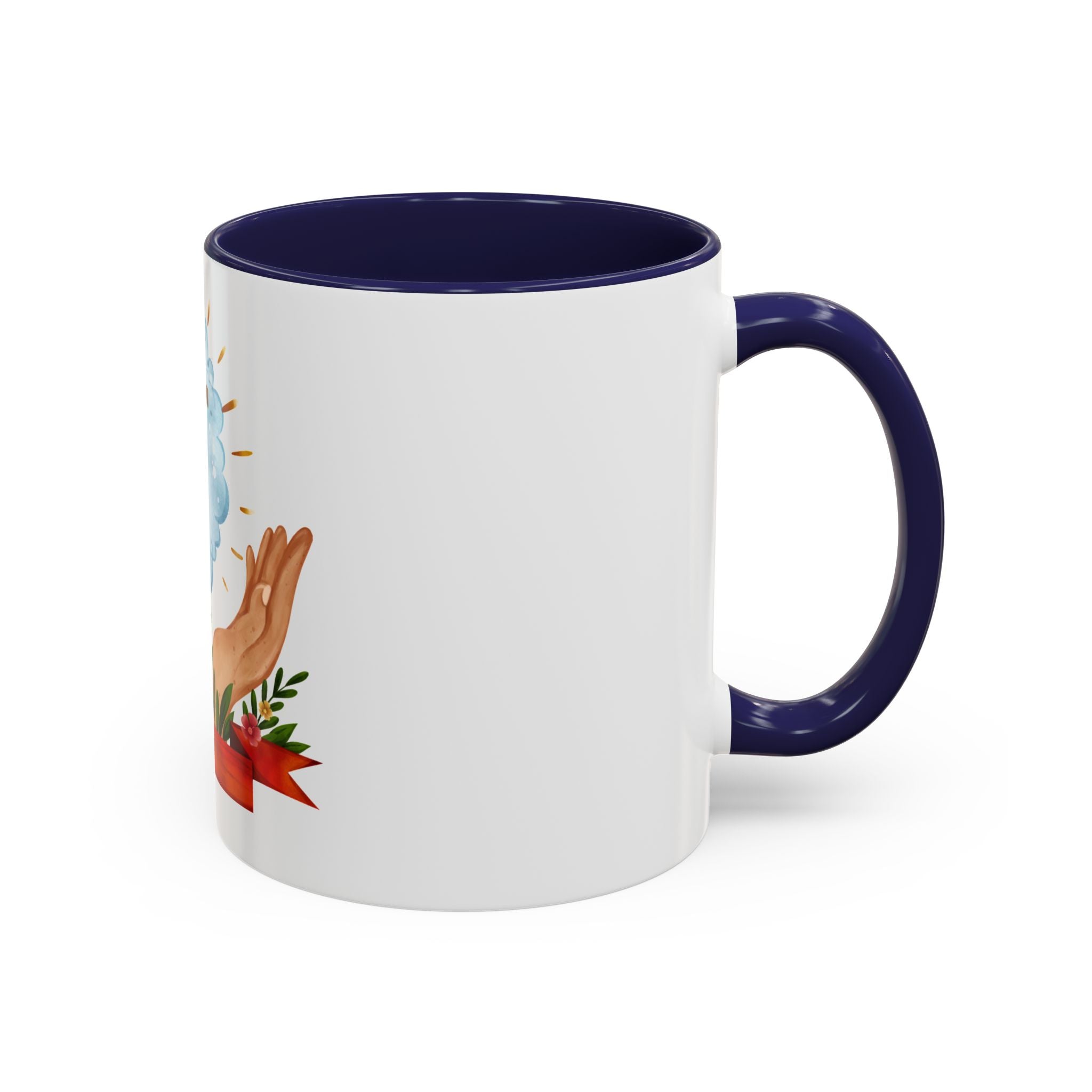 Praying Hands With Cross Mug