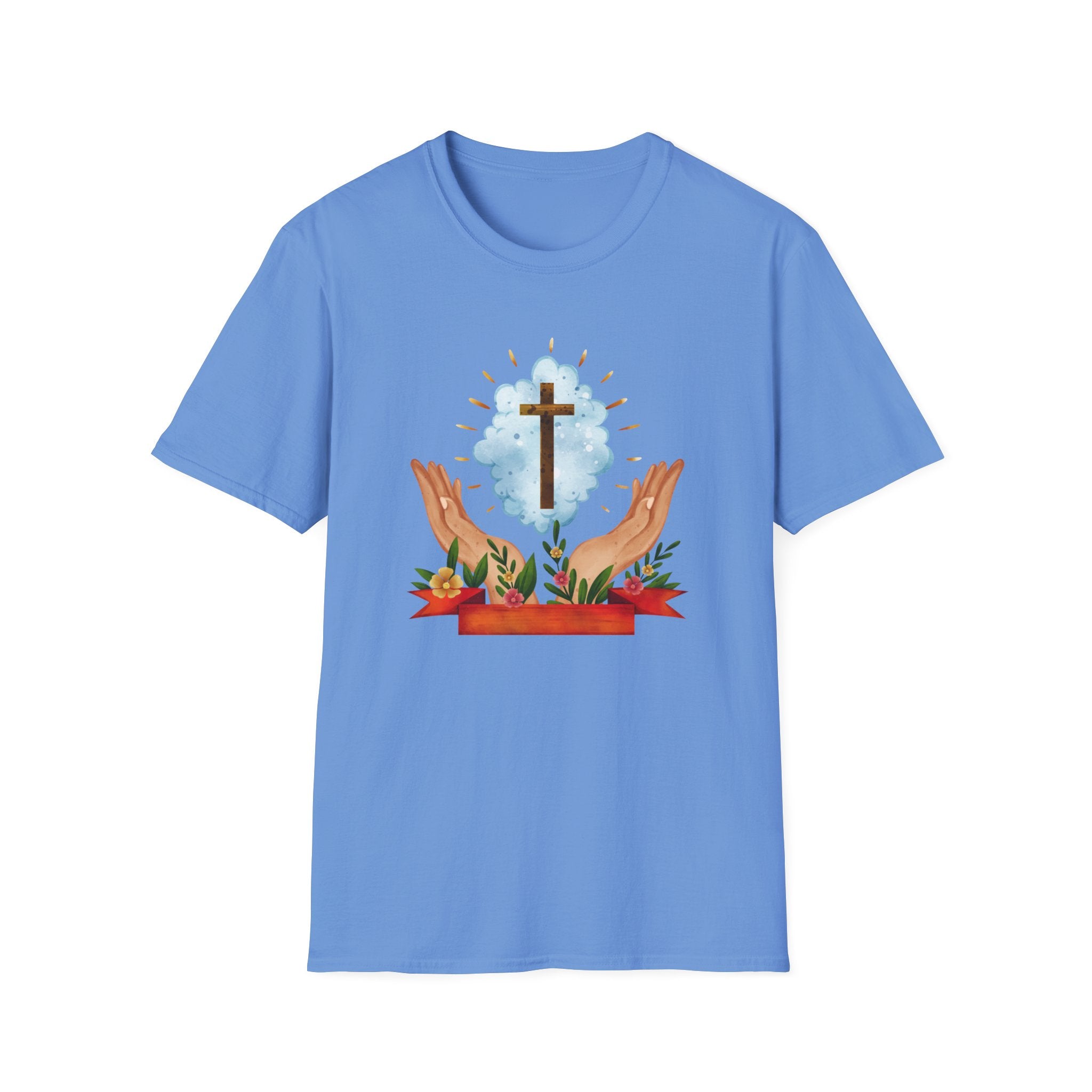 Praying Hands With Cross Unisex T-Shirt