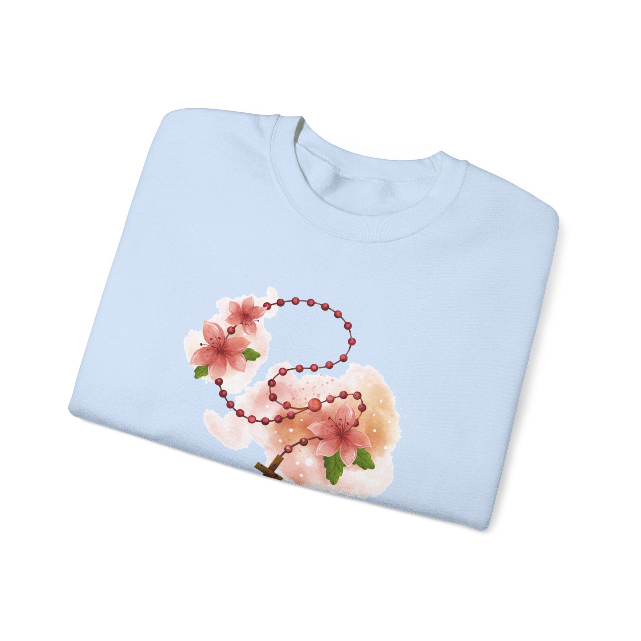 Cherry Blossom With Cross Sweatshirt