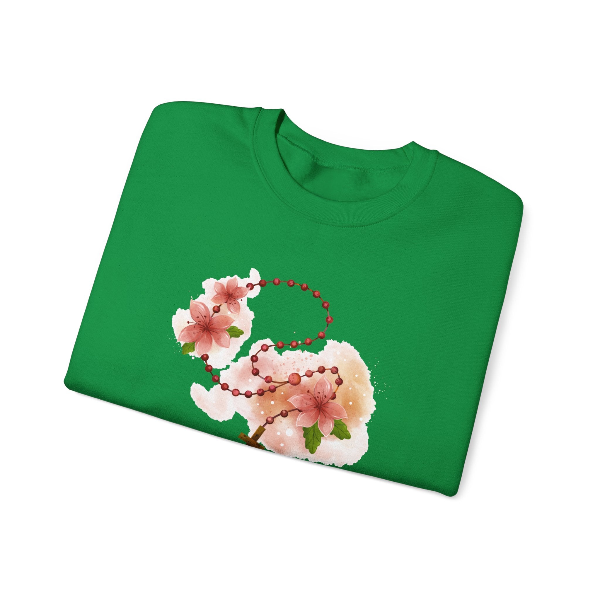 Cherry Blossom With Cross Sweatshirt