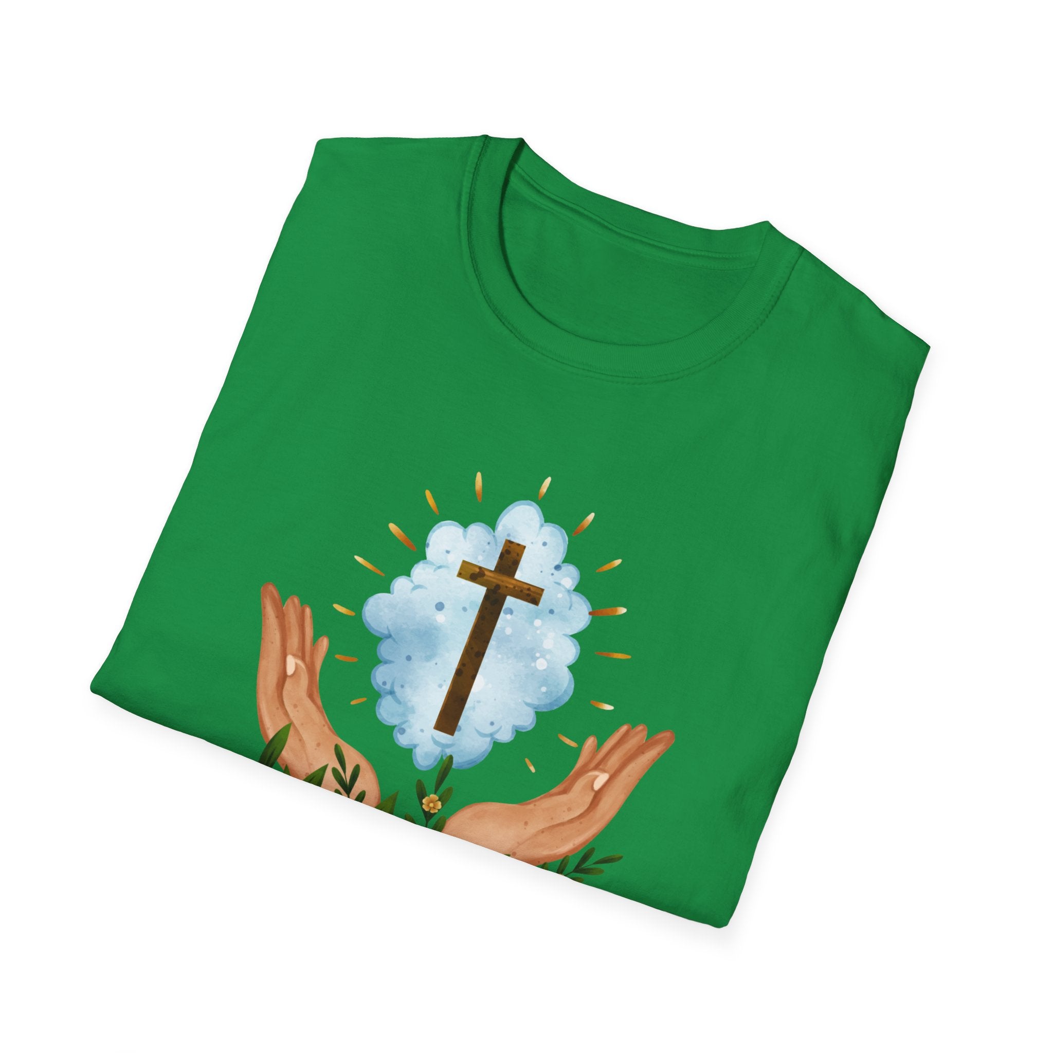 Praying Hands With Cross Unisex T-Shirt