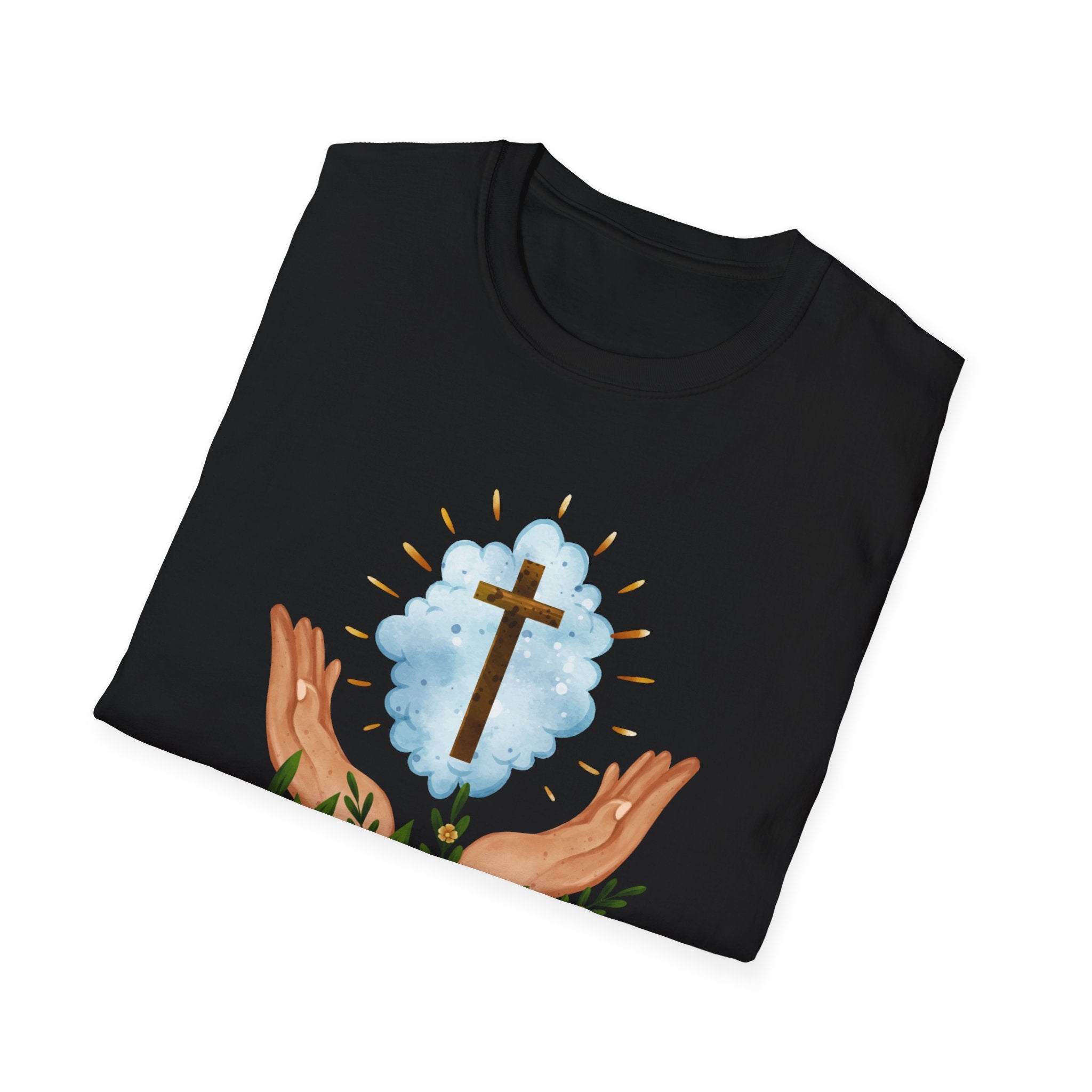 Praying Hands With Cross Unisex T-Shirt