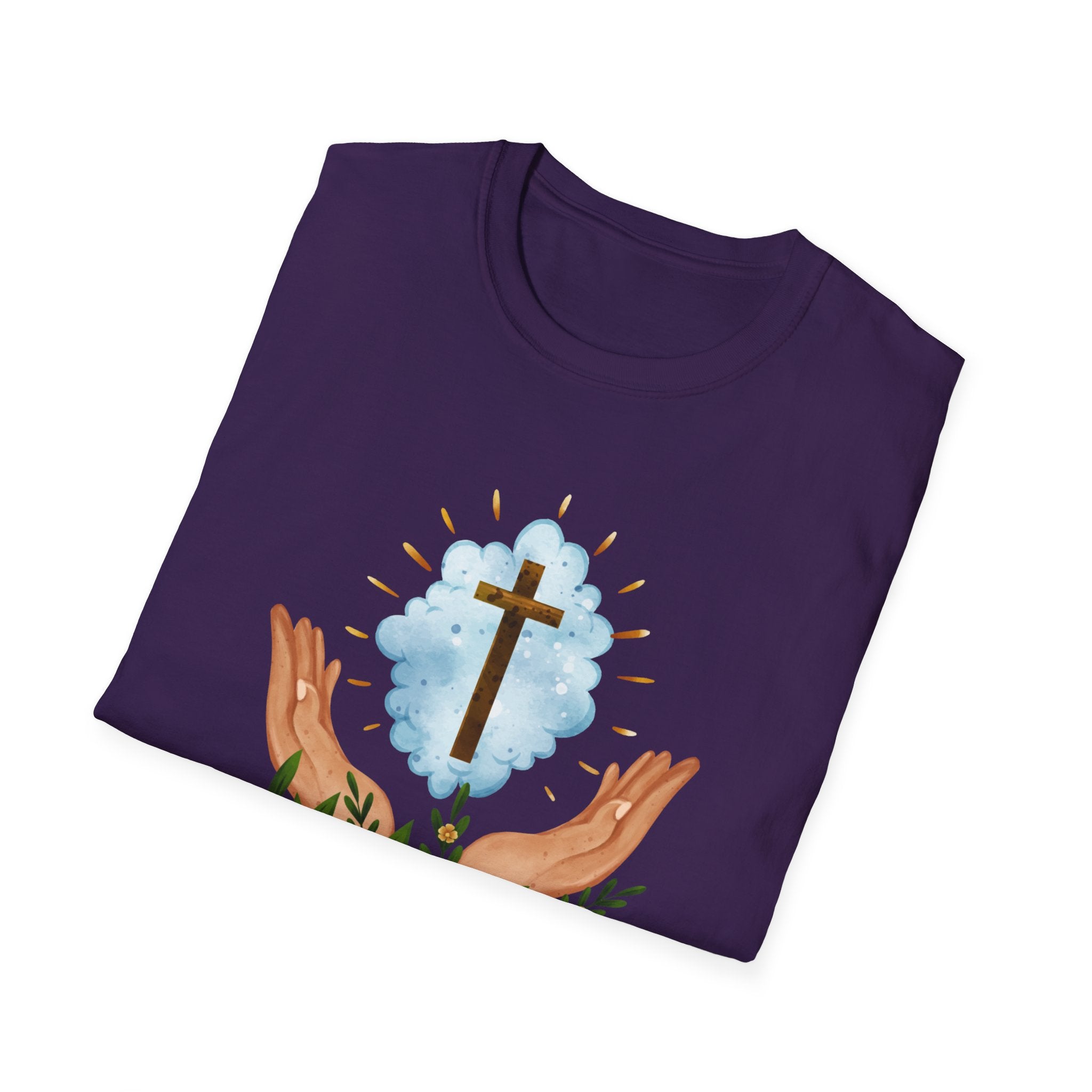 Praying Hands With Cross Unisex T-Shirt