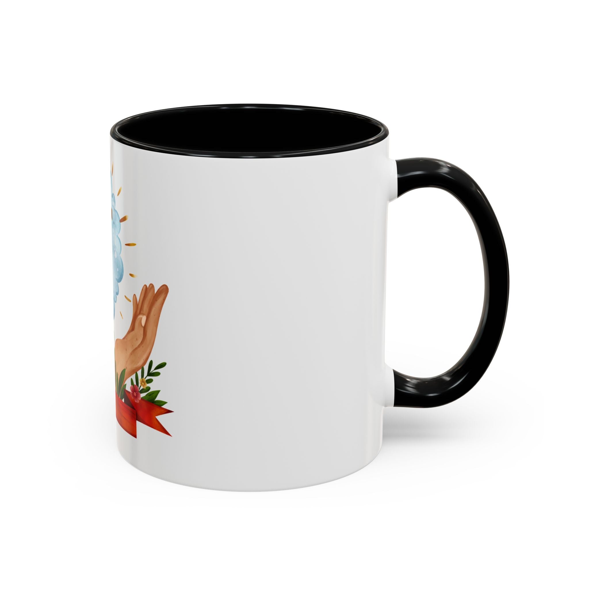 Praying Hands With Cross Mug