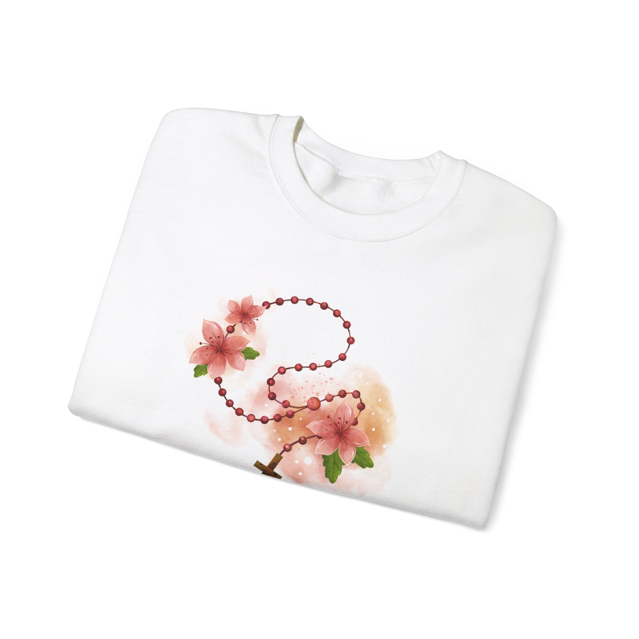 Cherry Blossom With Cross Sweatshirt