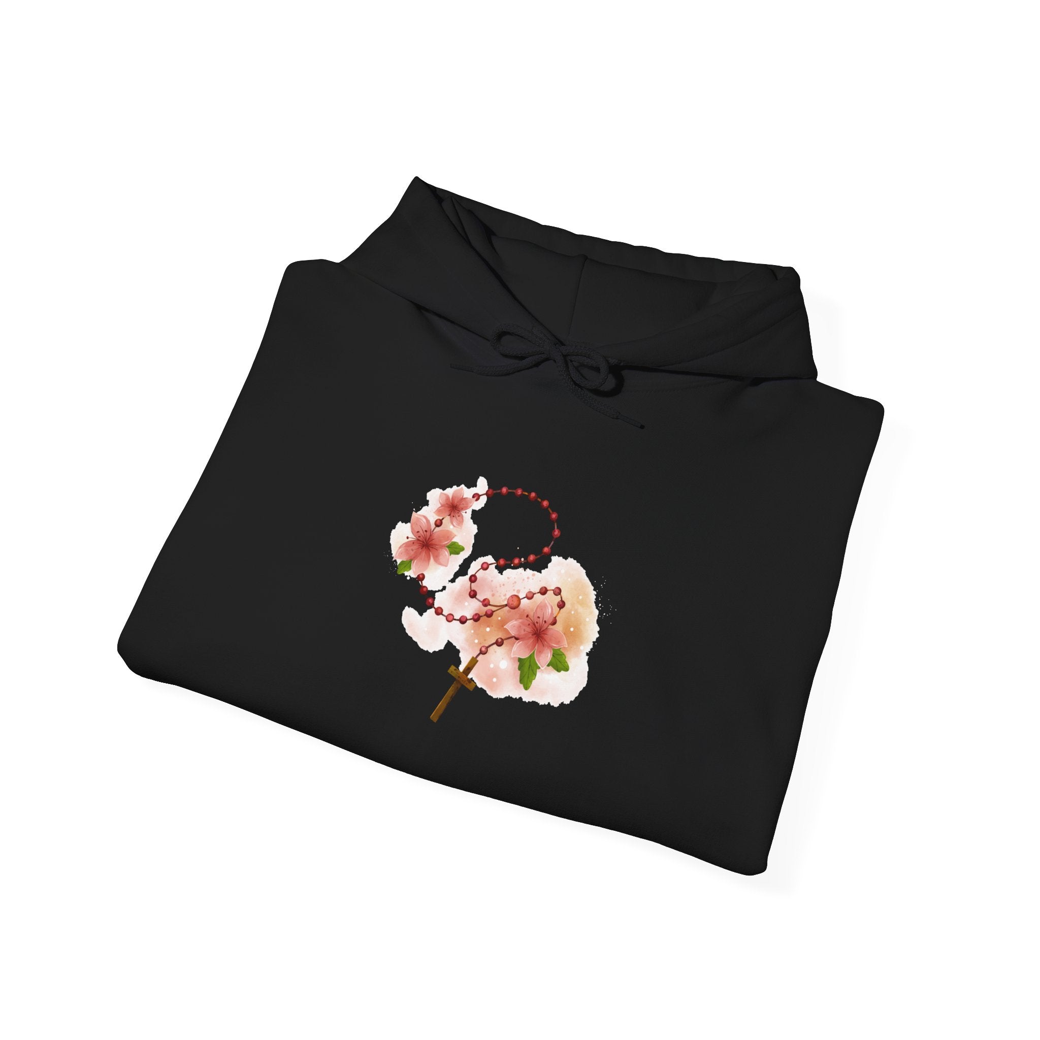 Cherry Blossom With Cross Unisex Hoodies
