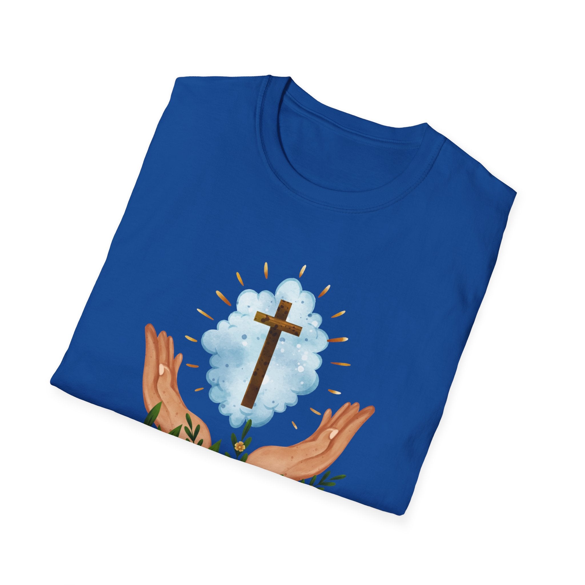 Praying Hands With Cross Unisex T-Shirt