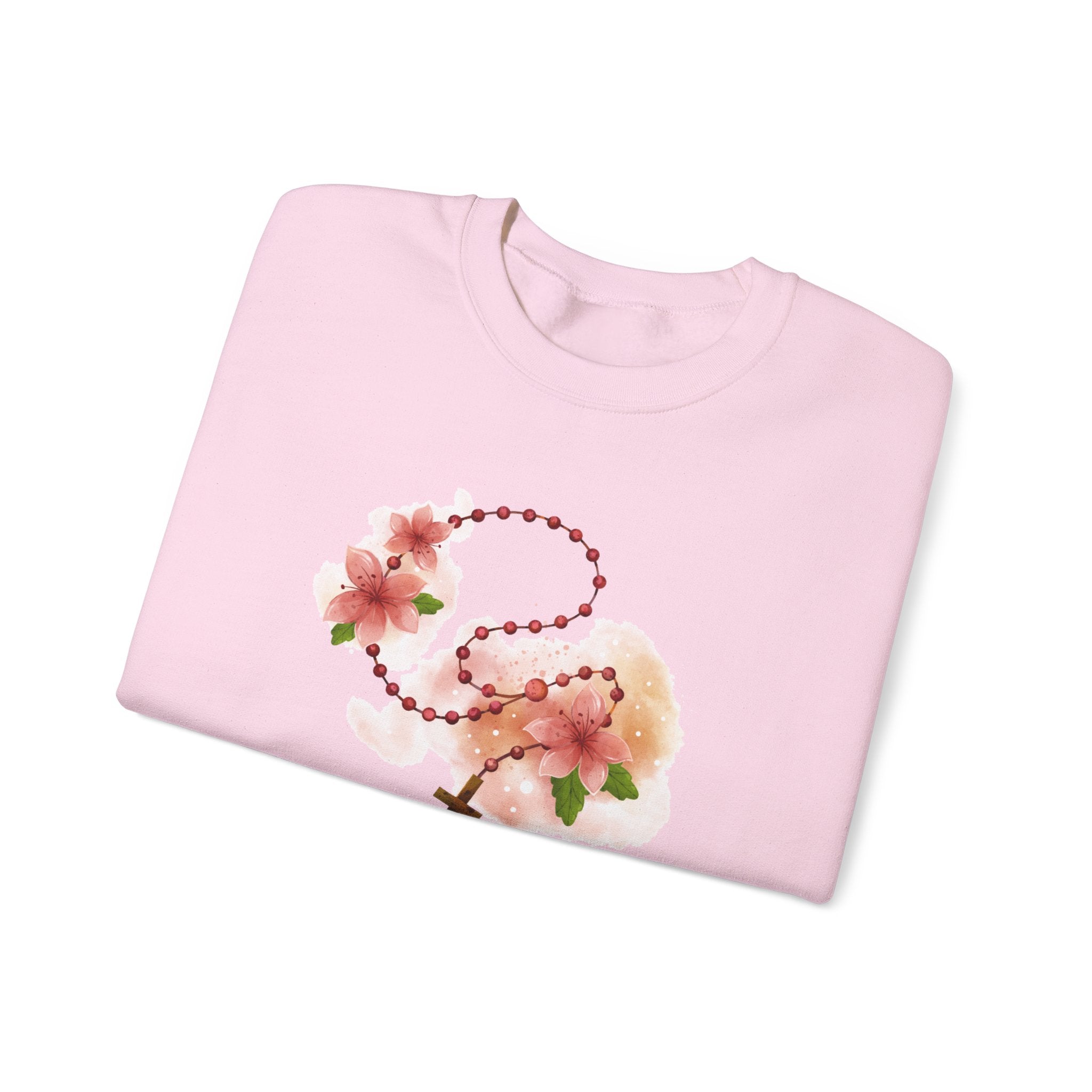 Cherry Blossom With Cross Sweatshirt