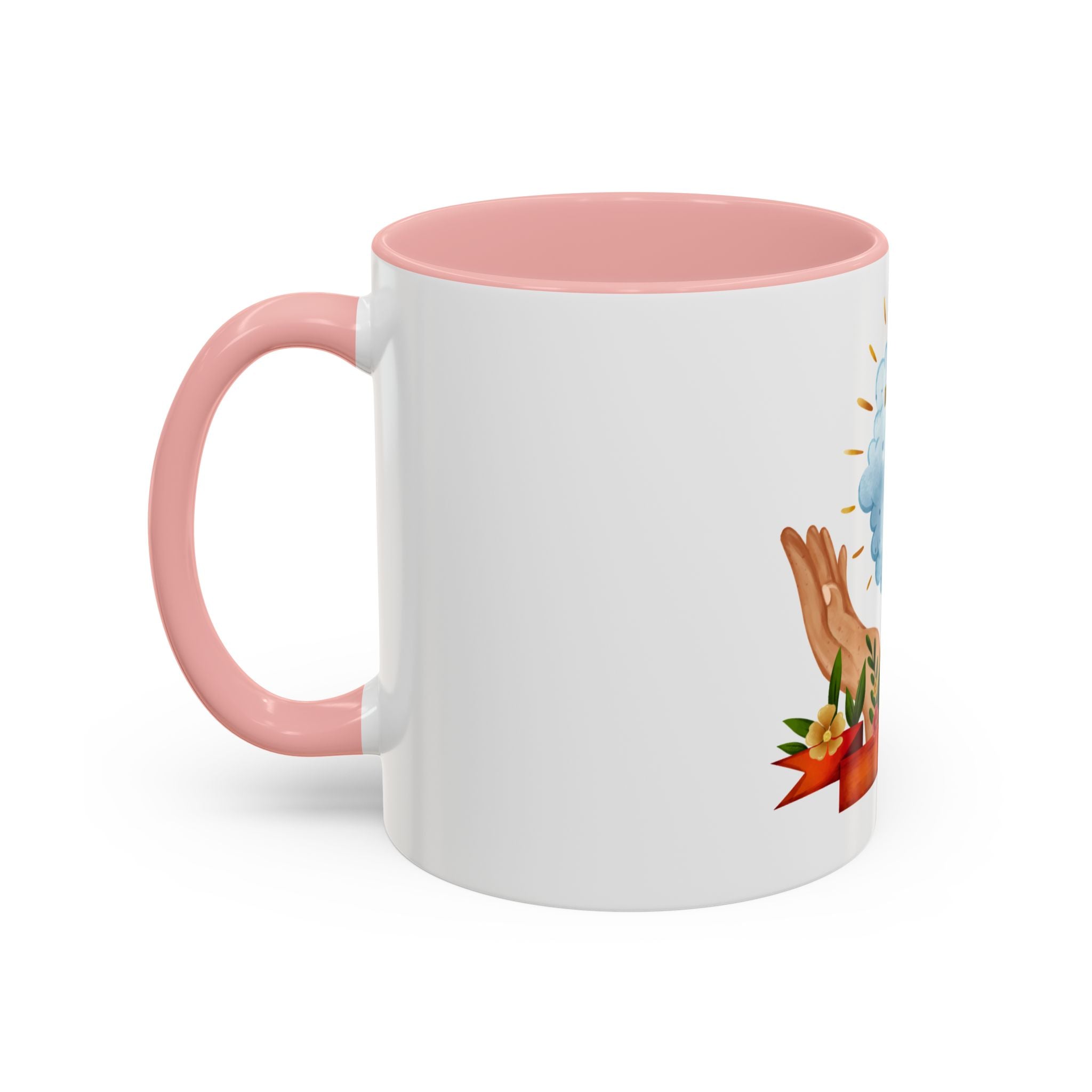 Praying Hands With Cross Mug