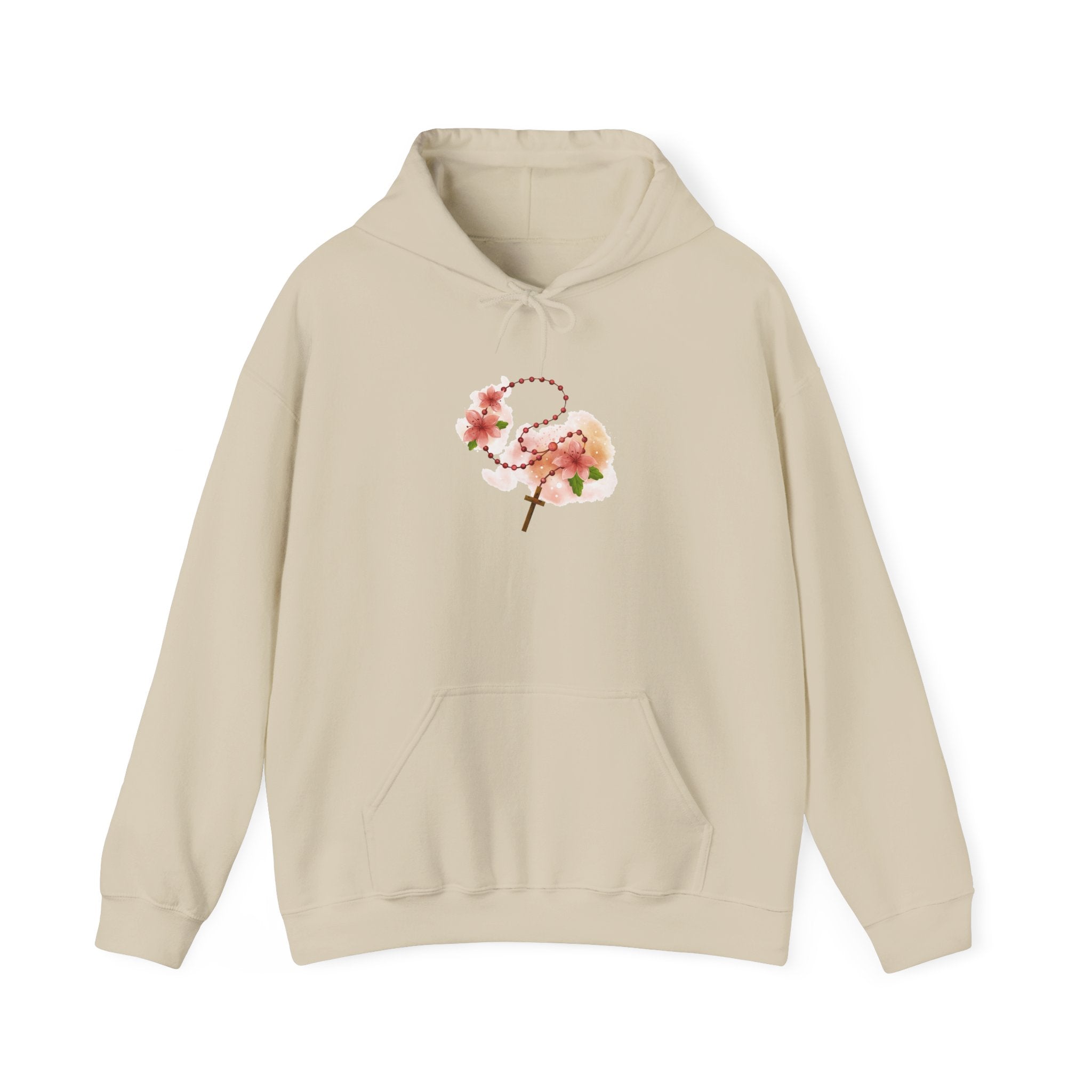 Cherry Blossom With Cross Unisex Hoodies