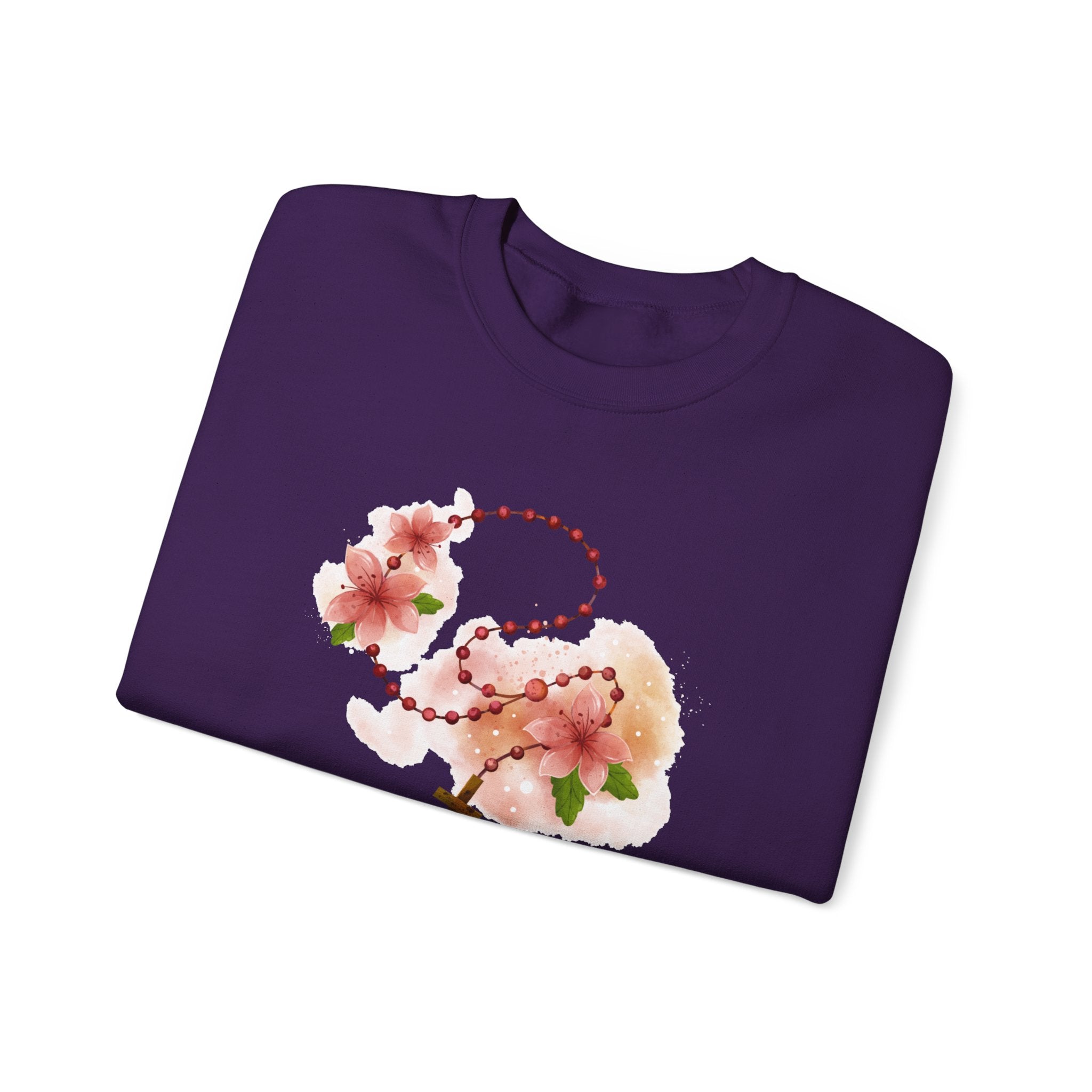 Cherry Blossom With Cross Sweatshirt