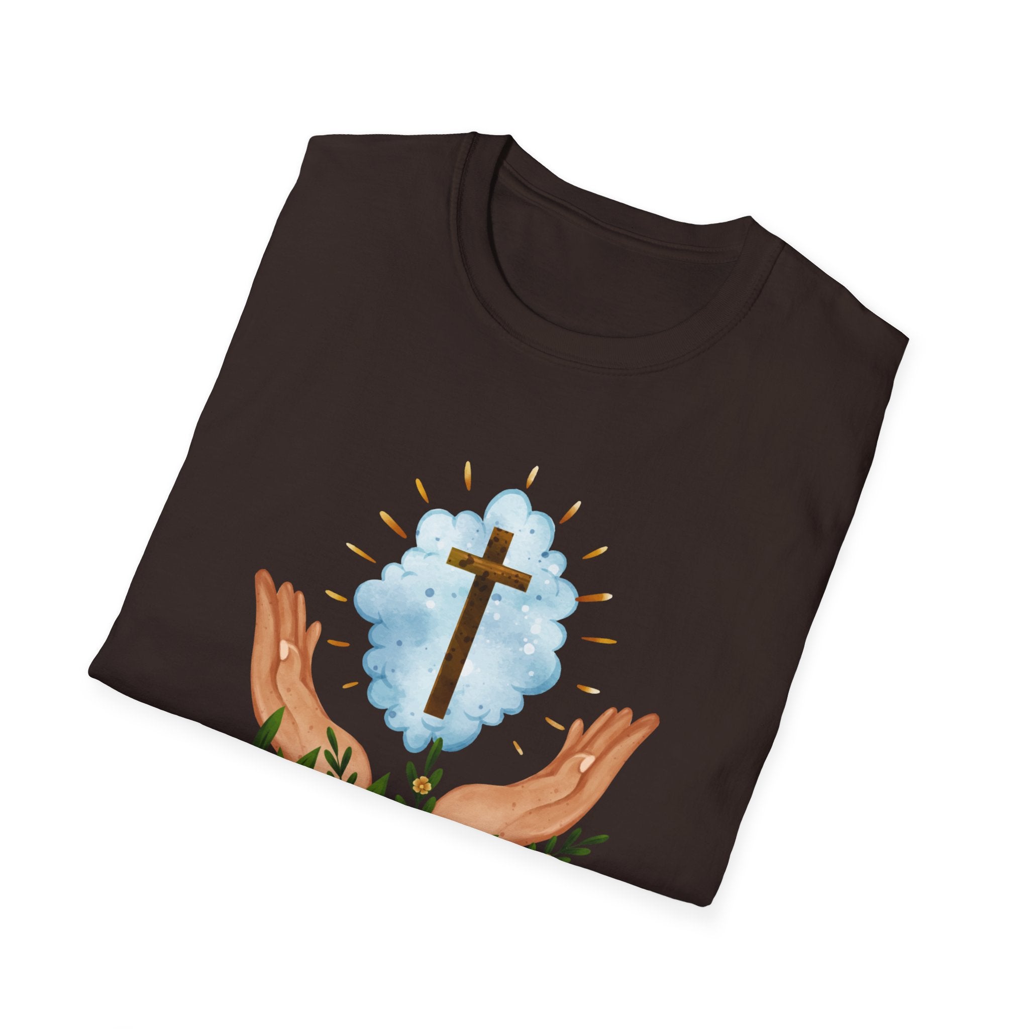 Praying Hands With Cross Unisex T-Shirt