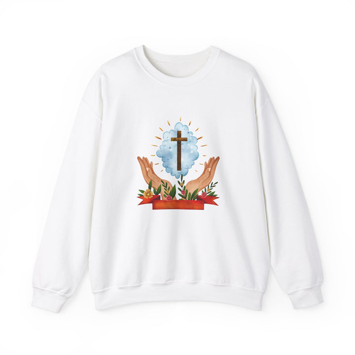 Praying Hands With Cross  Sweatshirt