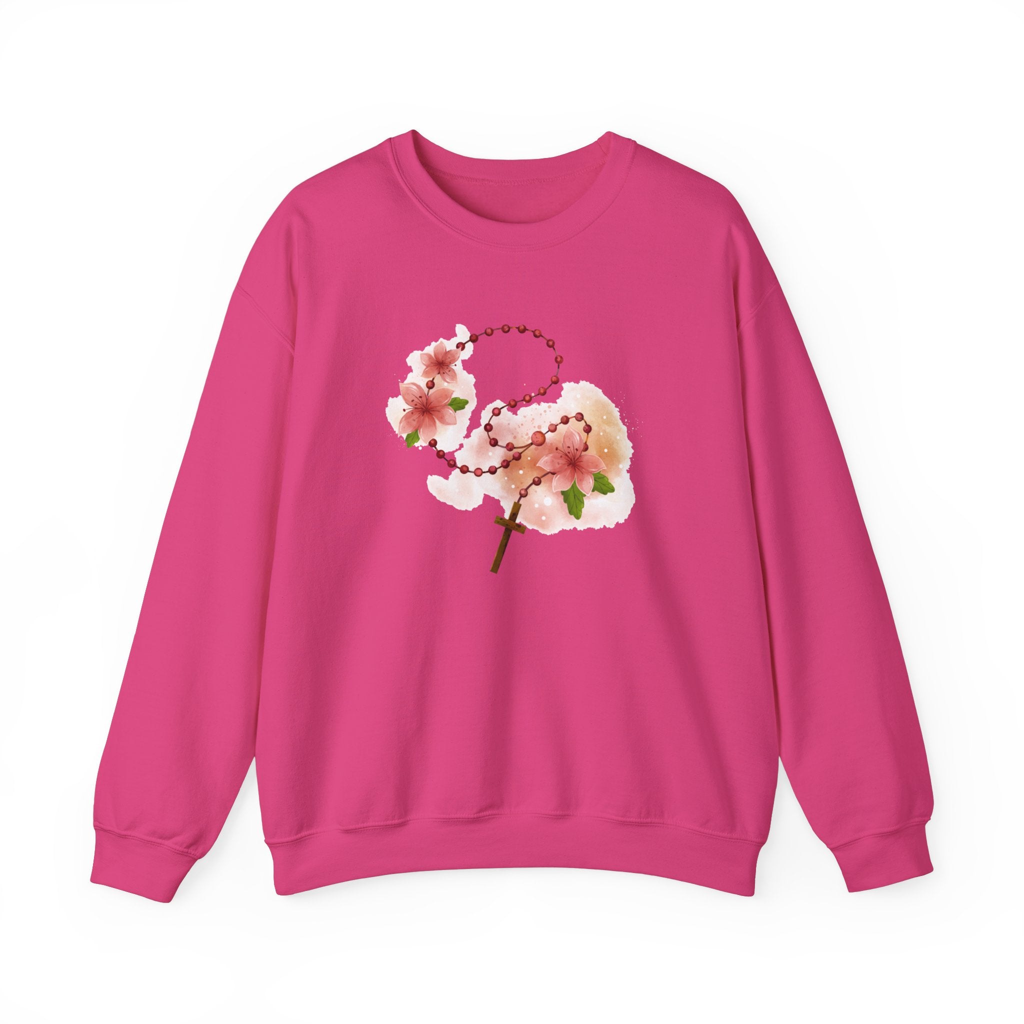 Cherry Blossom With Cross Sweatshirt