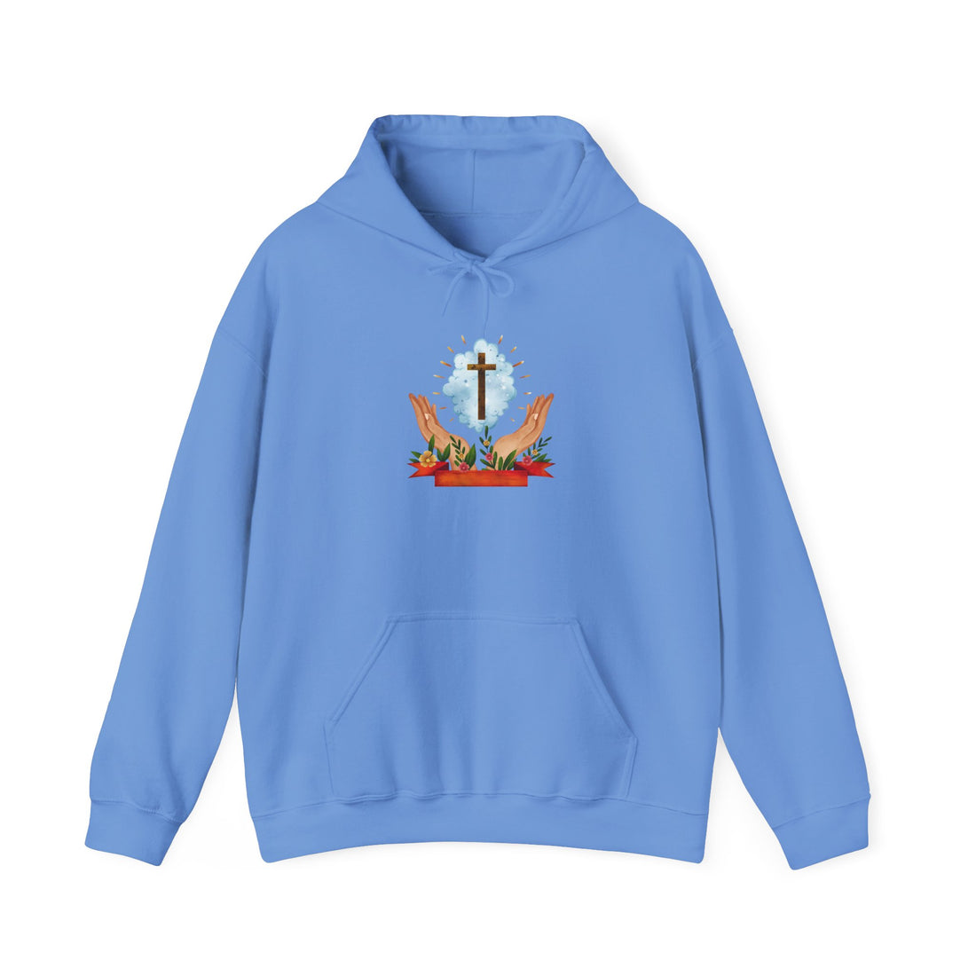 Praying Hands With Cross Unisex Hoodies