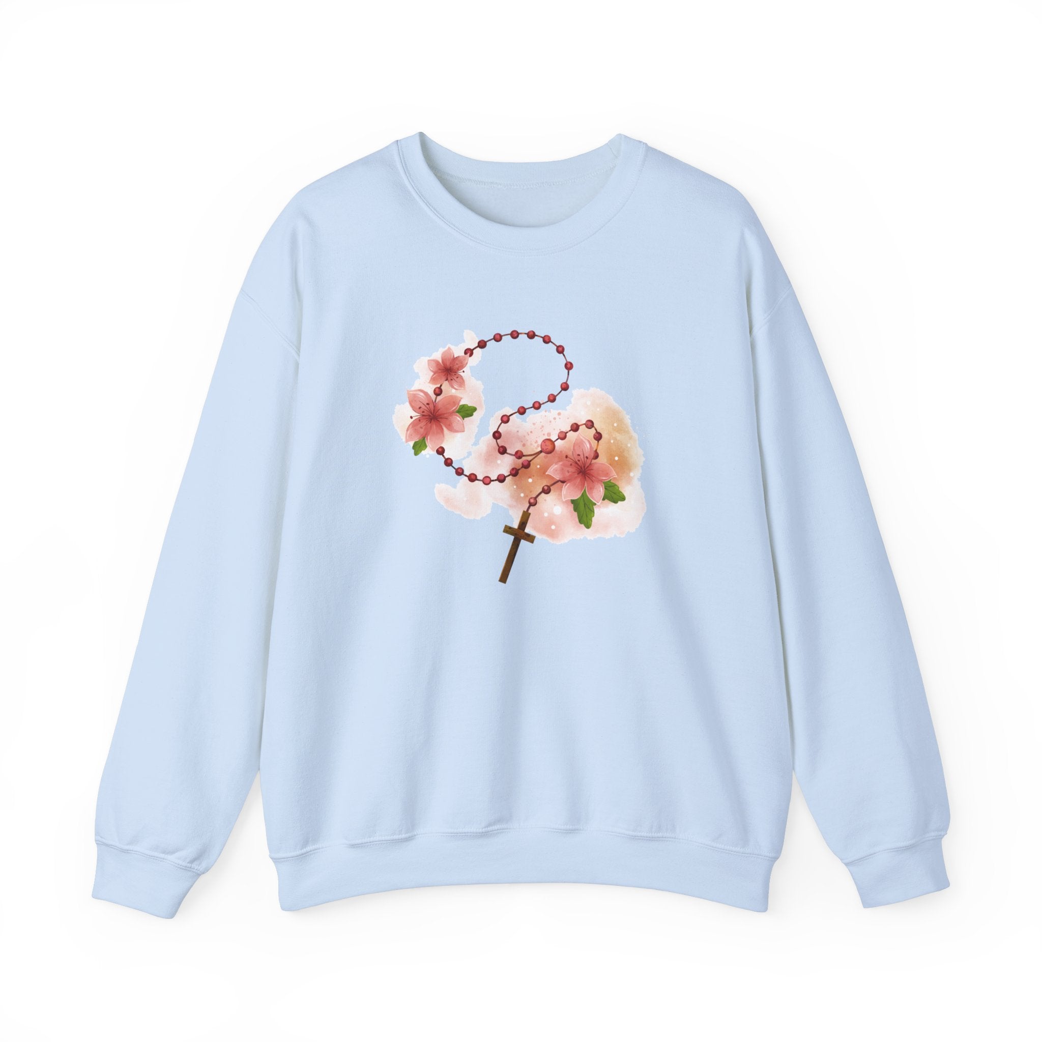 Cherry Blossom With Cross Sweatshirt