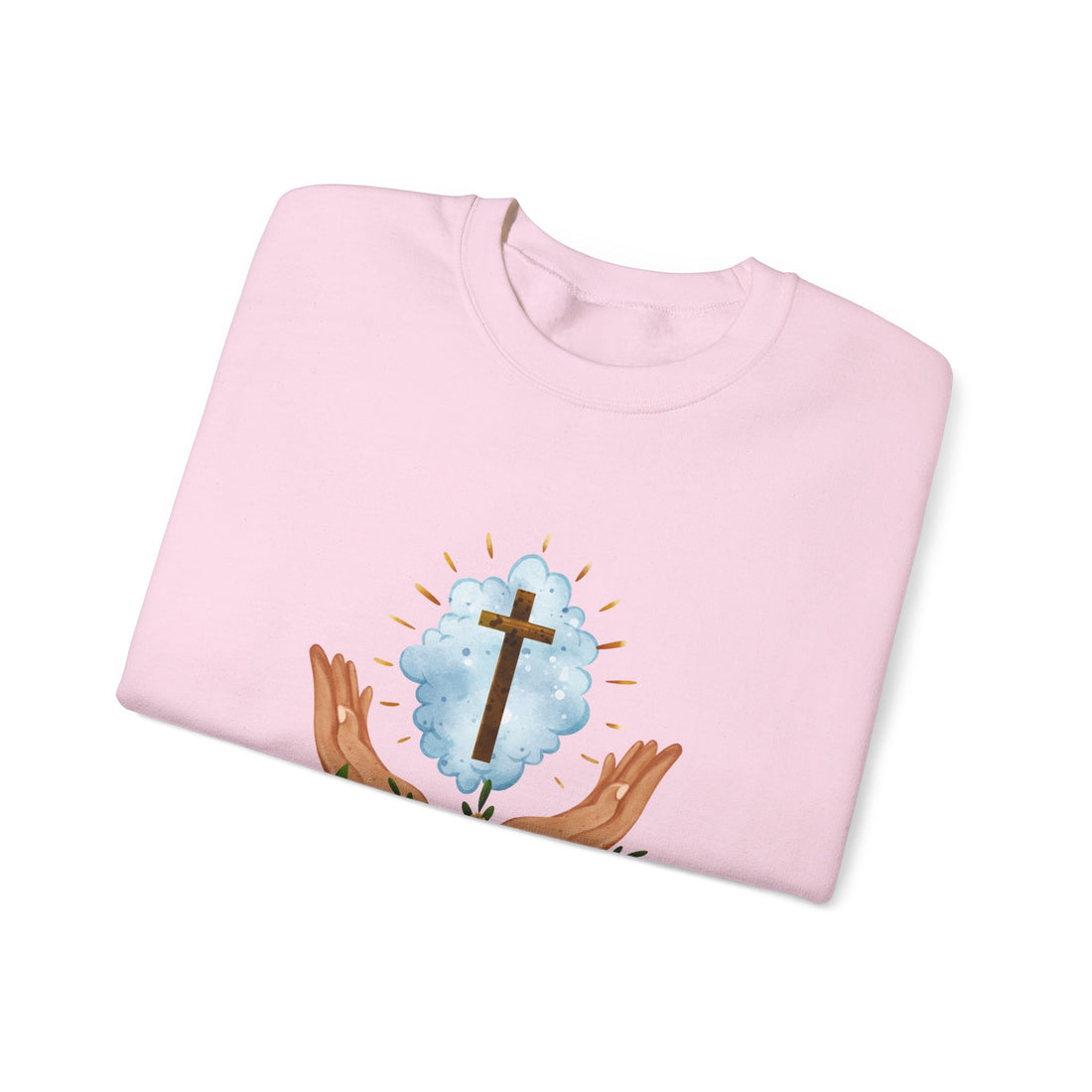 Praying Hands With Cross  Sweatshirt