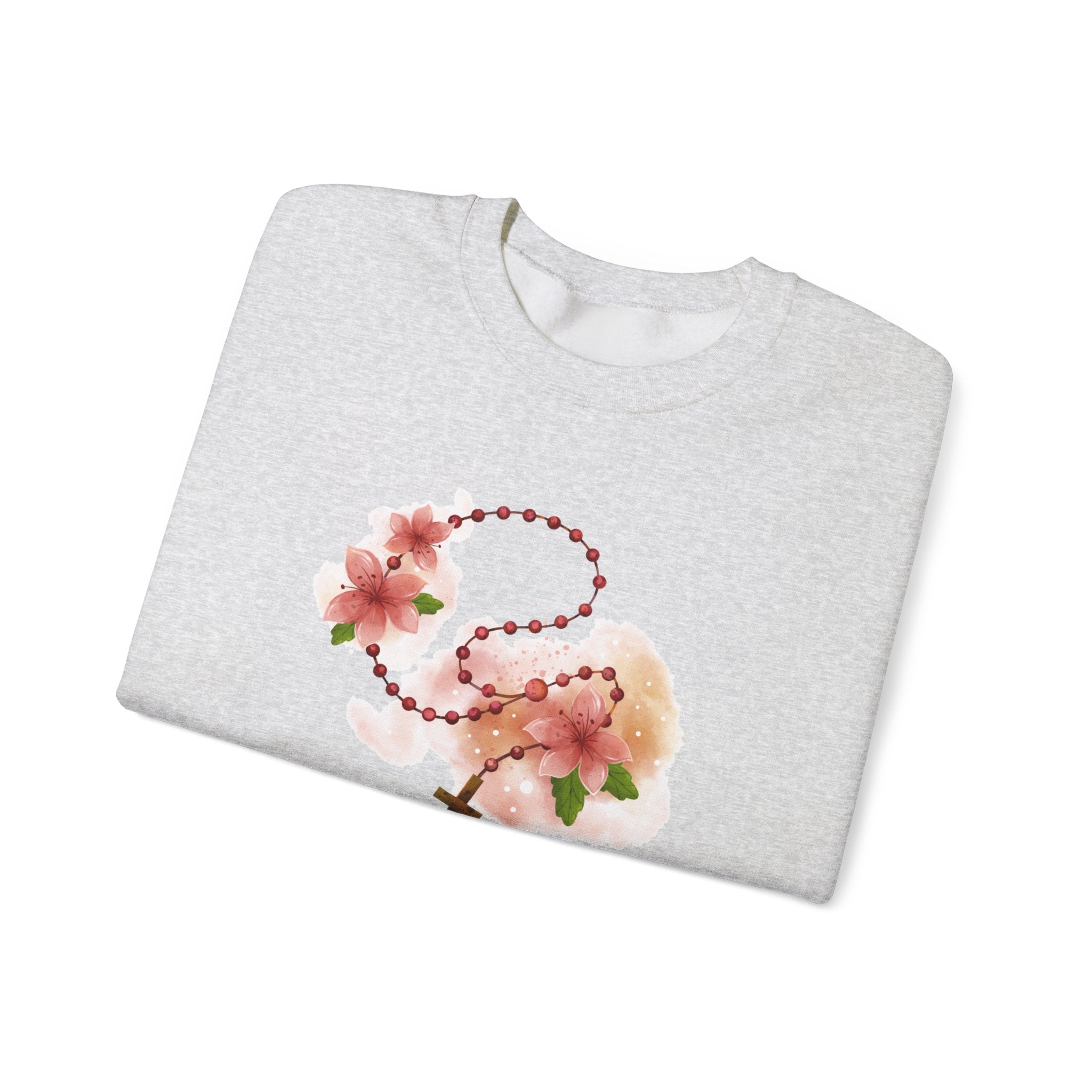 Cherry Blossom With Cross Sweatshirt