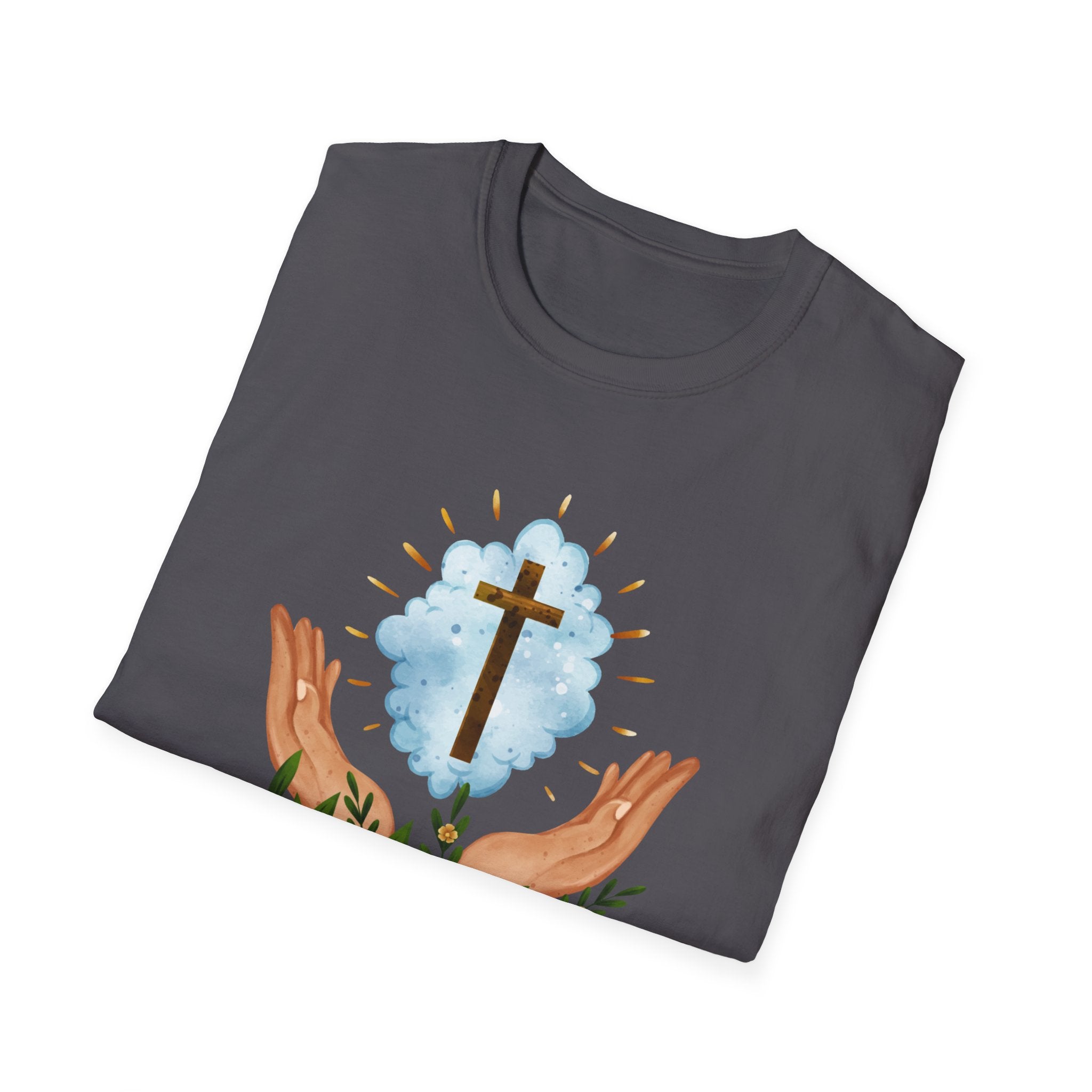 Praying Hands With Cross Unisex T-Shirt