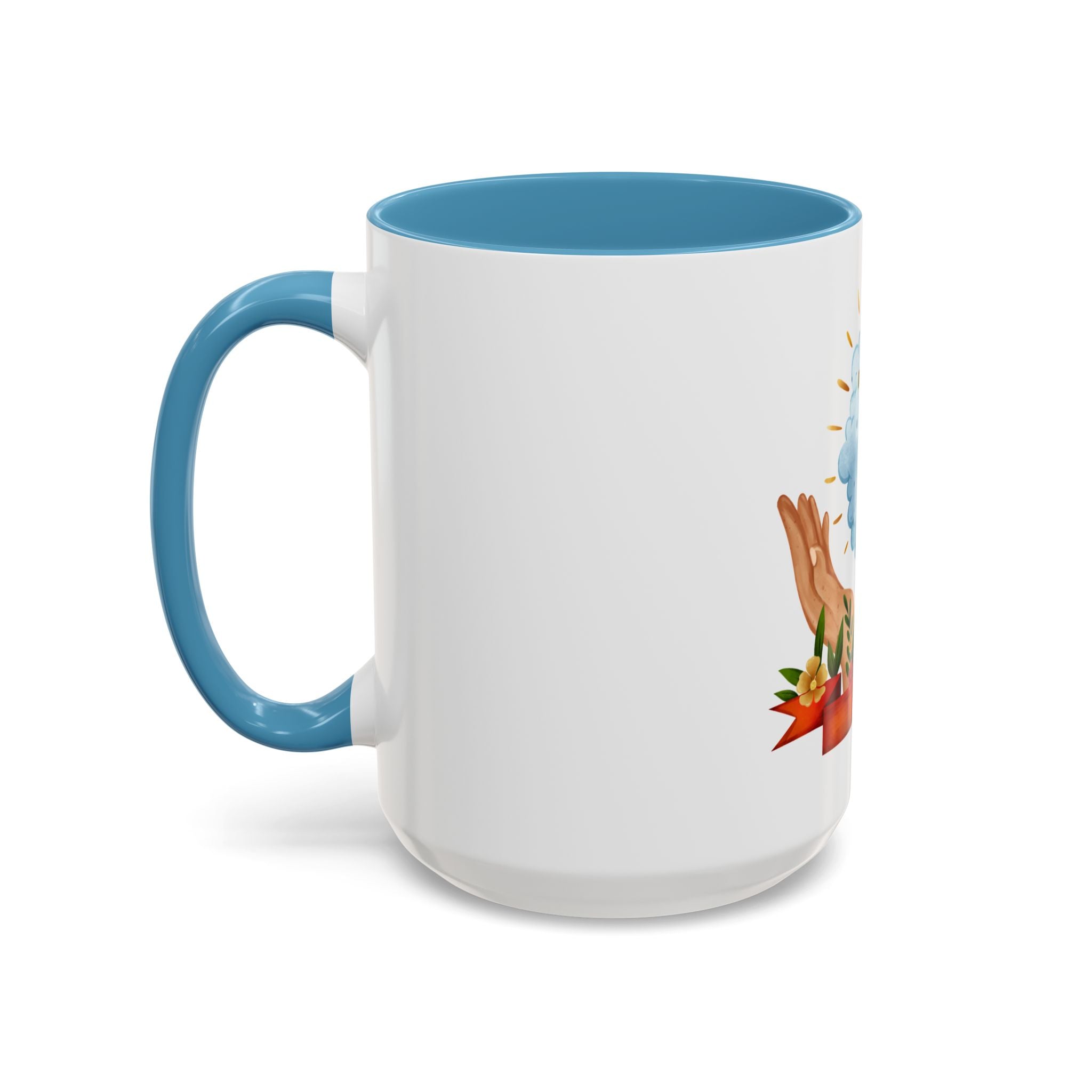 Praying Hands With Cross Mug