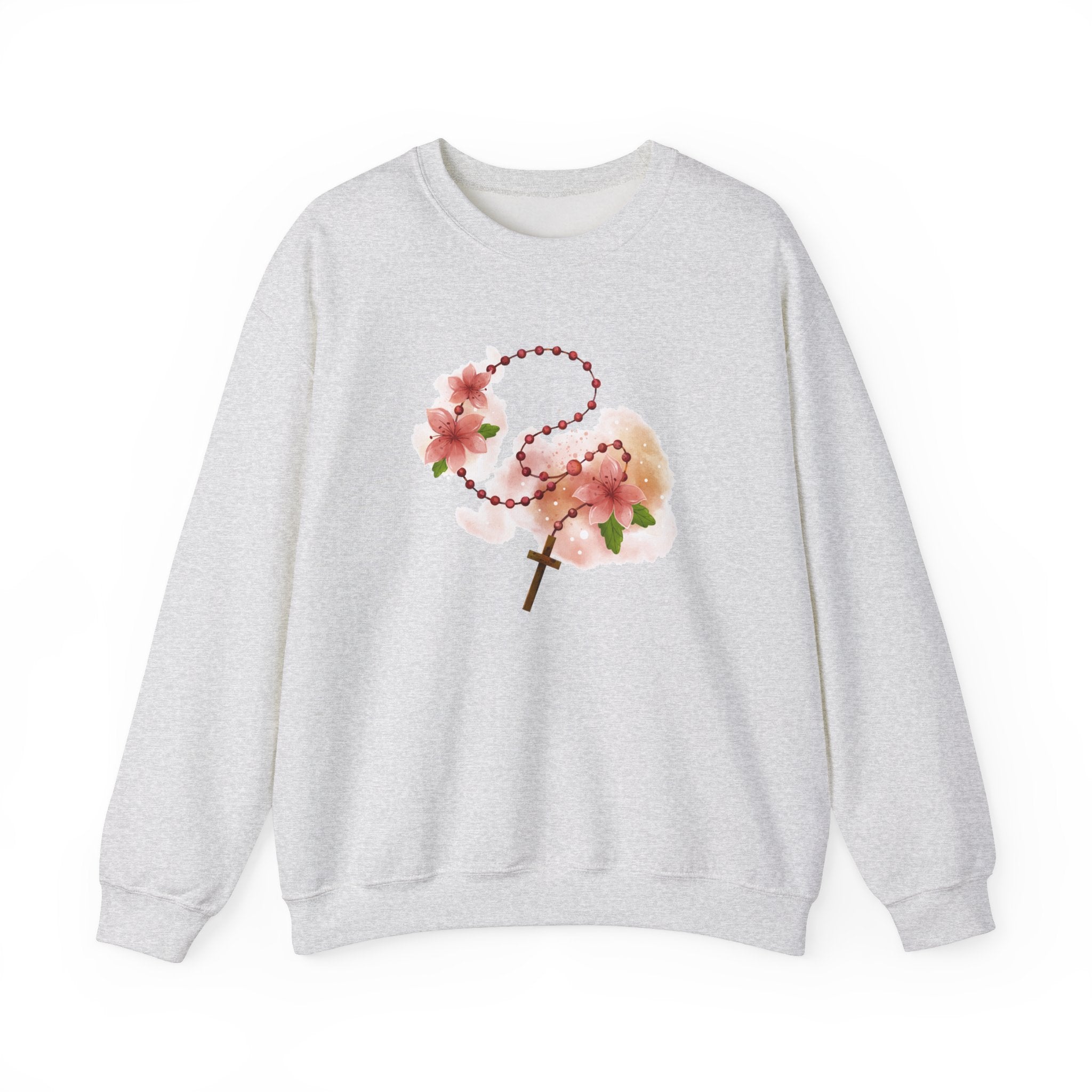 Cherry Blossom With Cross Sweatshirt