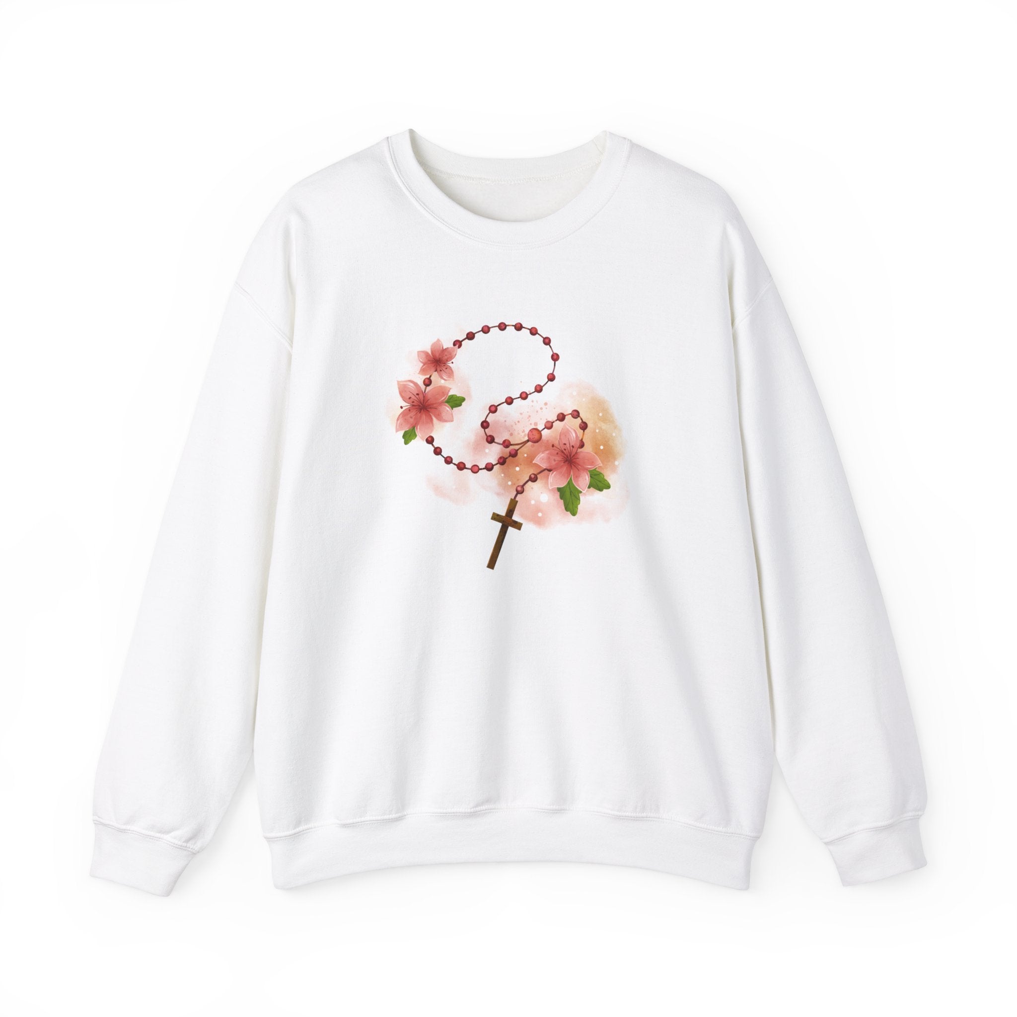 Cherry Blossom With Cross Sweatshirt