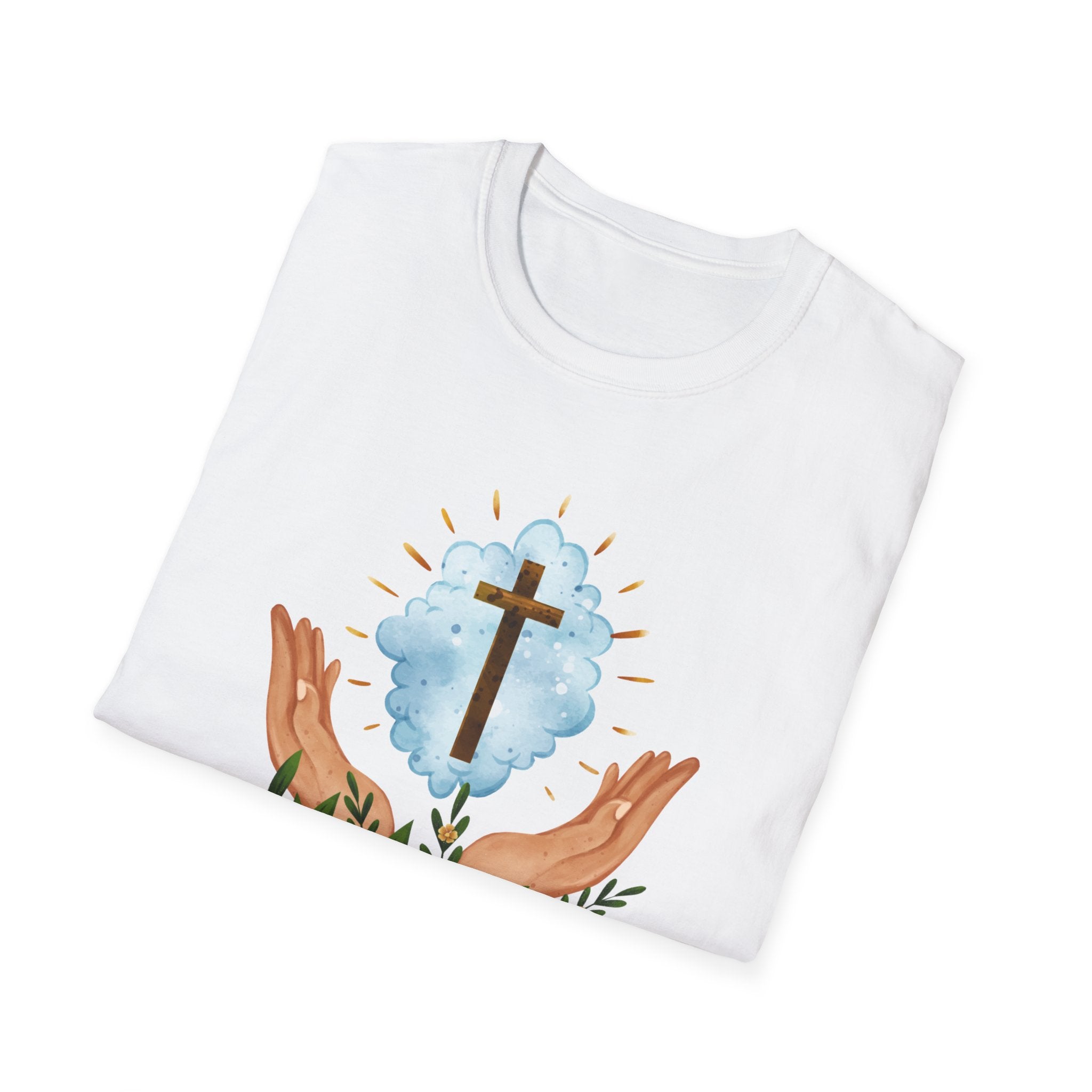 Praying Hands With Cross Unisex T-Shirt