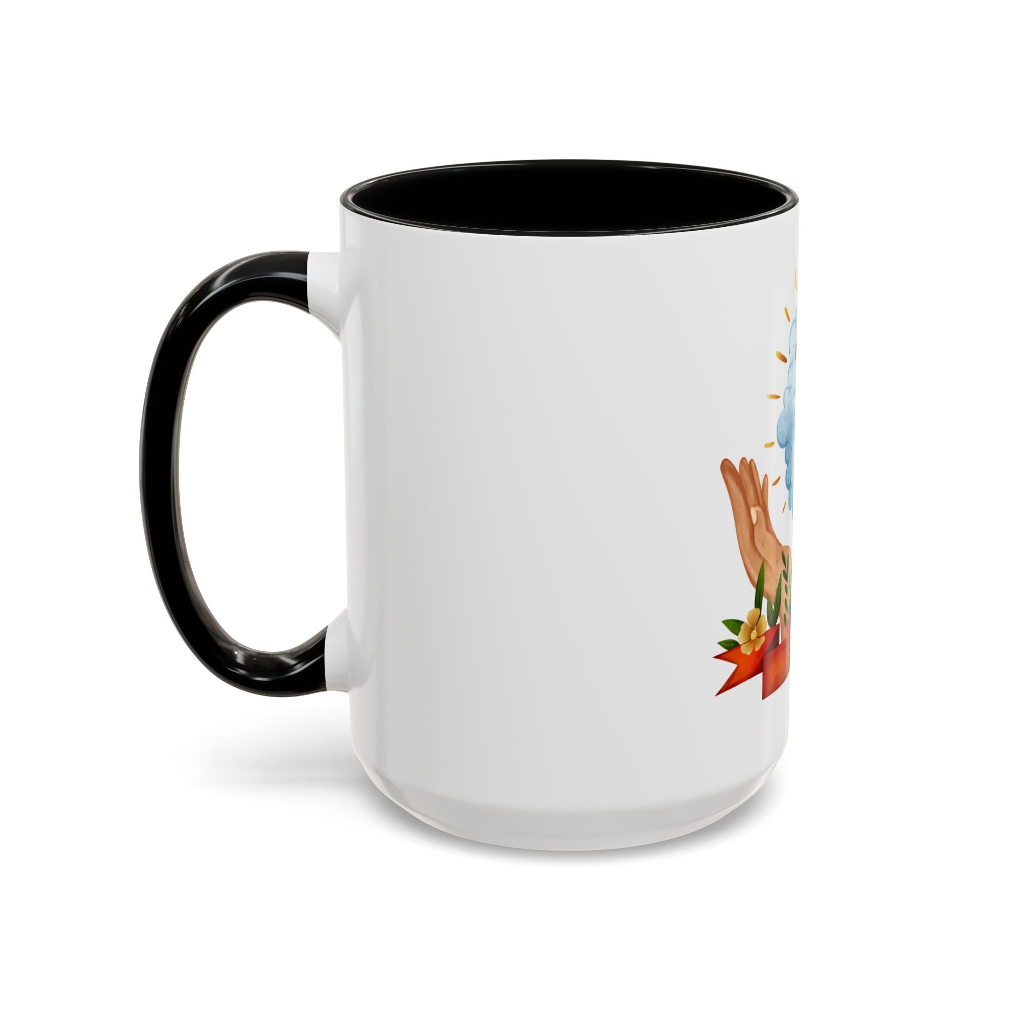 Praying Hands With Cross Mug