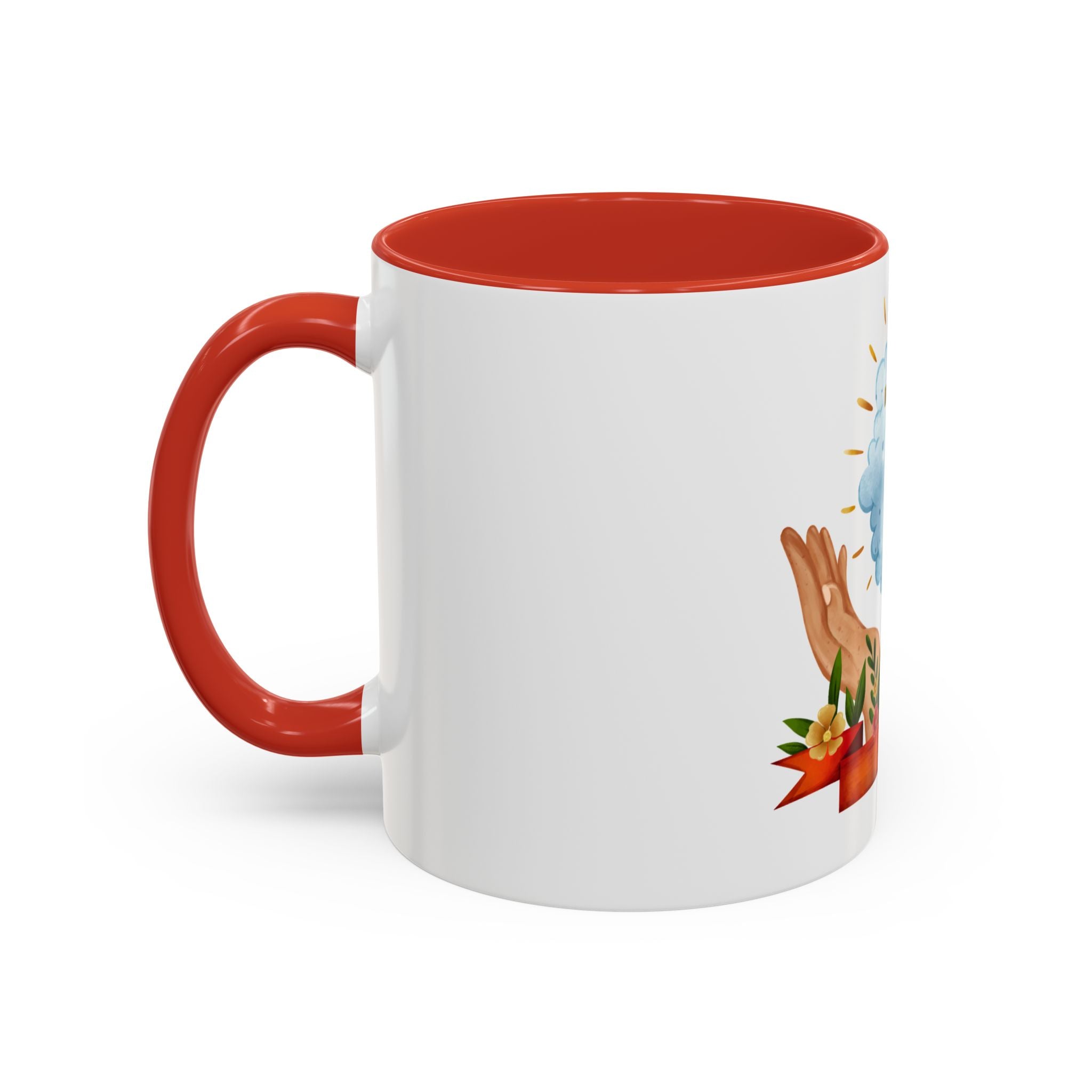 Praying Hands With Cross Mug