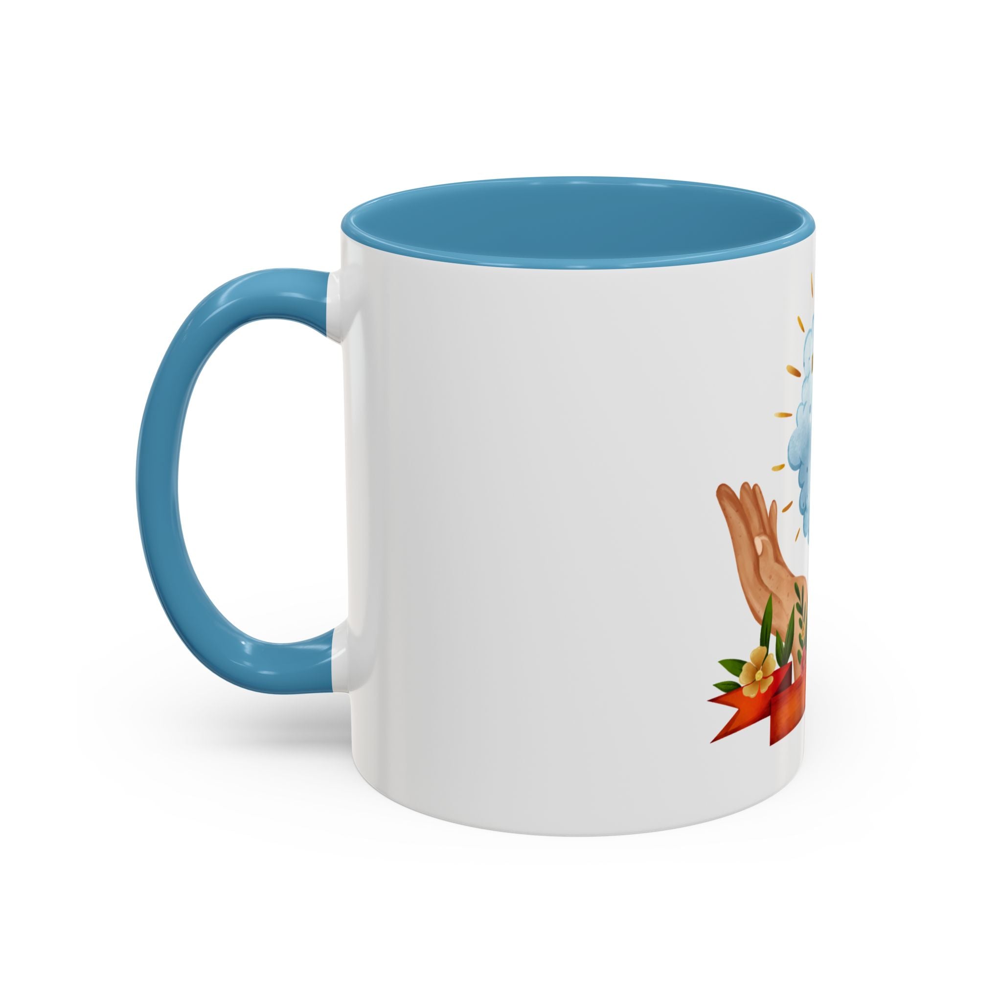 Praying Hands With Cross Mug