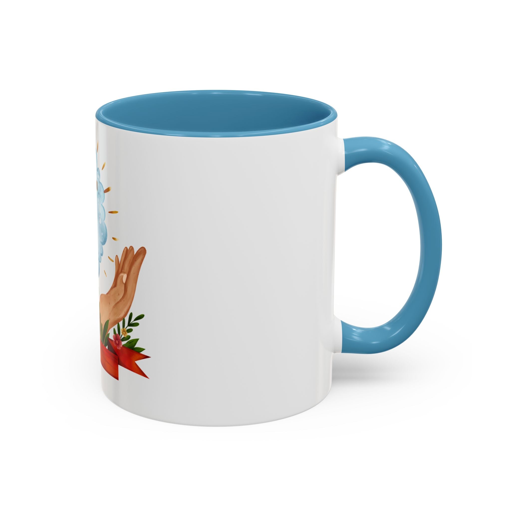 Praying Hands With Cross Mug