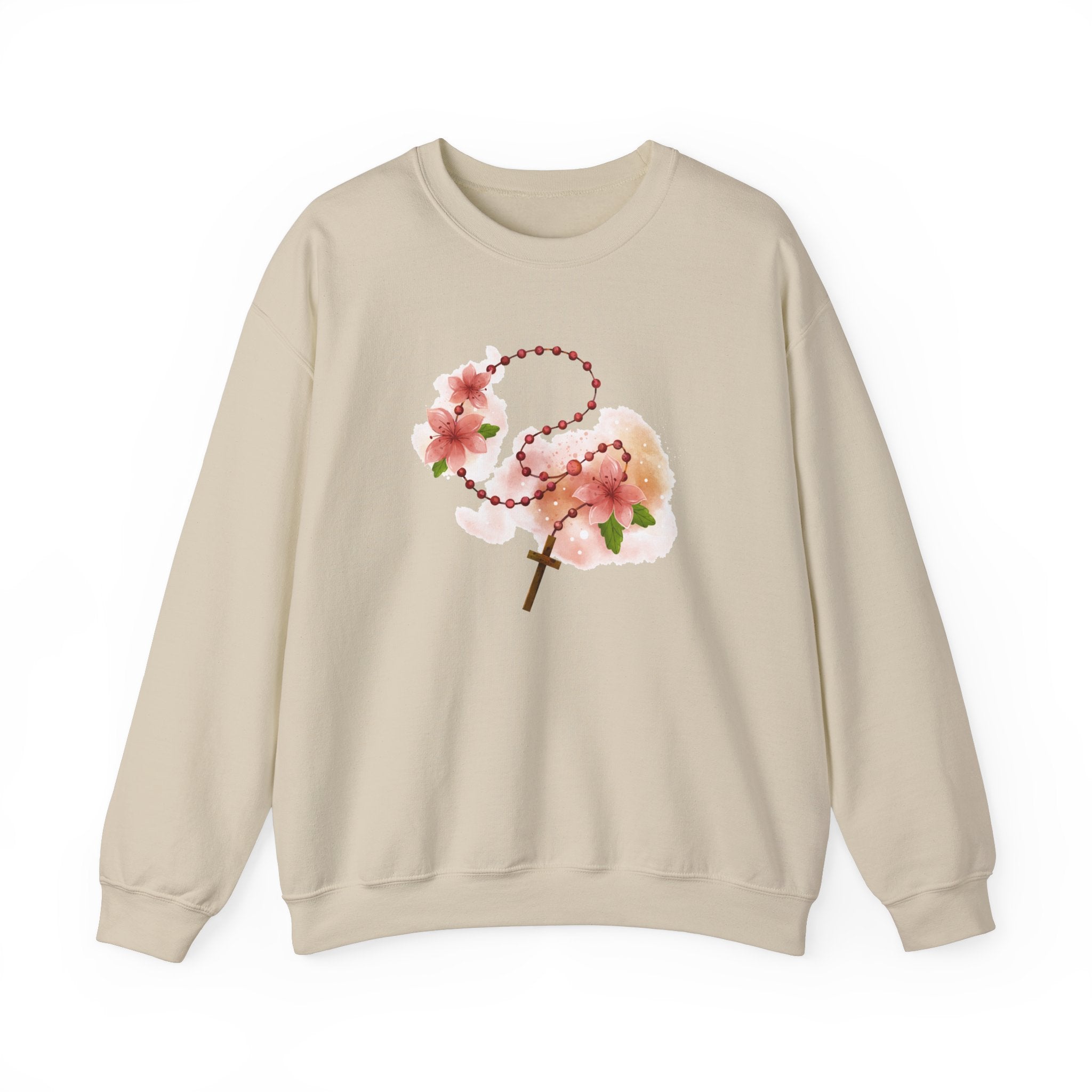 Cherry Blossom With Cross Sweatshirt