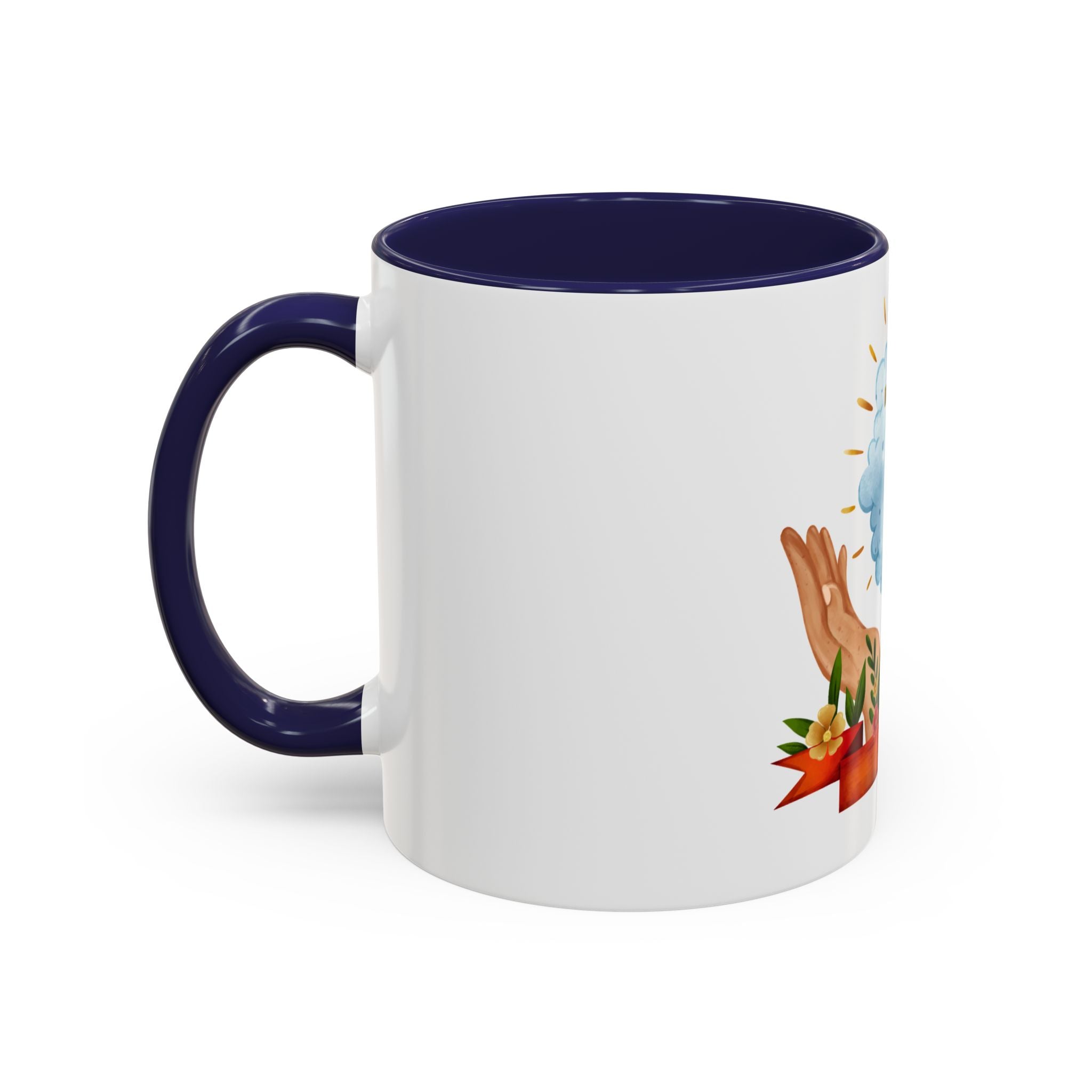Praying Hands With Cross Mug