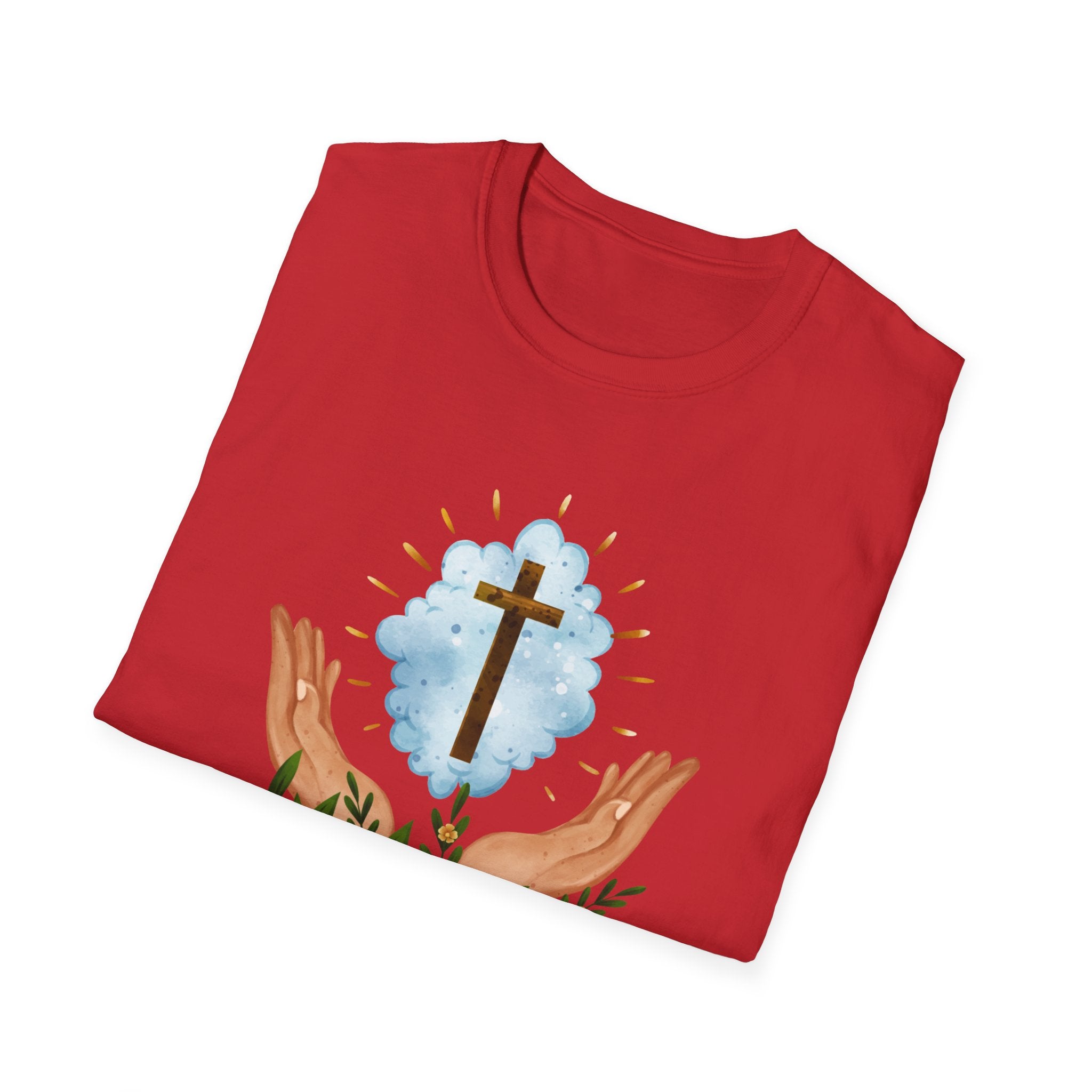 Praying Hands With Cross Unisex T-Shirt