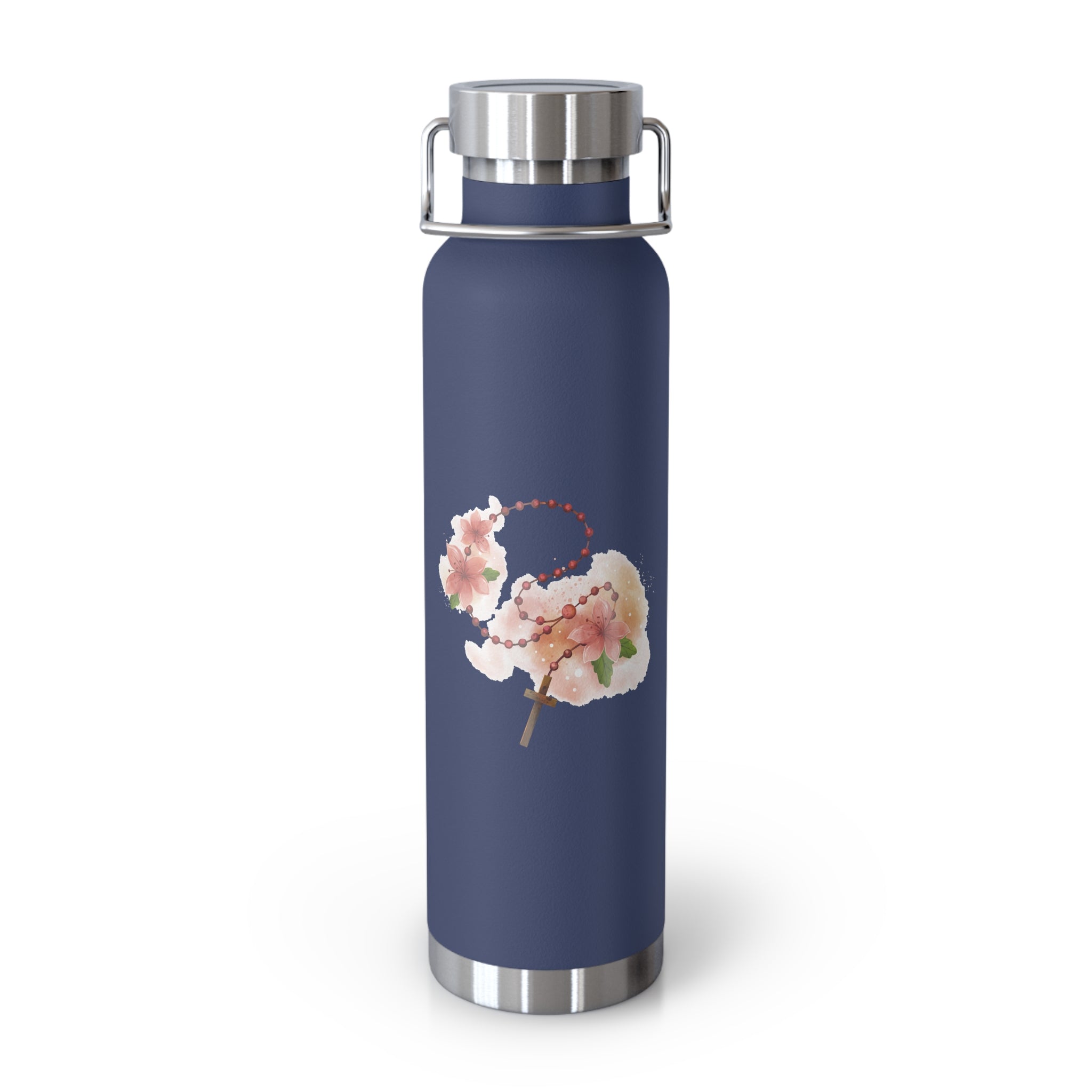 Cherry Blossom With Cross Bottle, 22oz